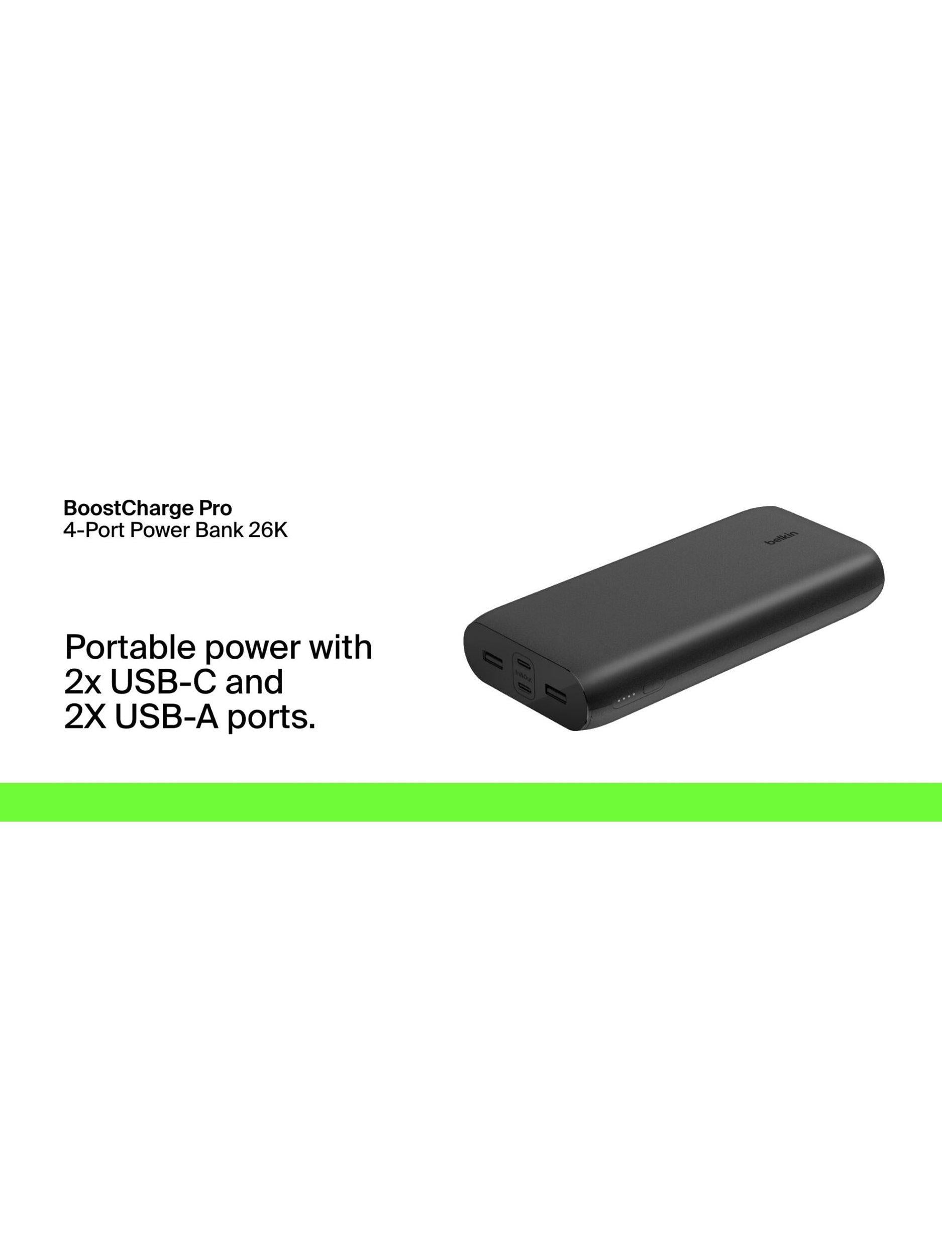 BoostCharge 26K 4-Port Portable Power Bank, 32W