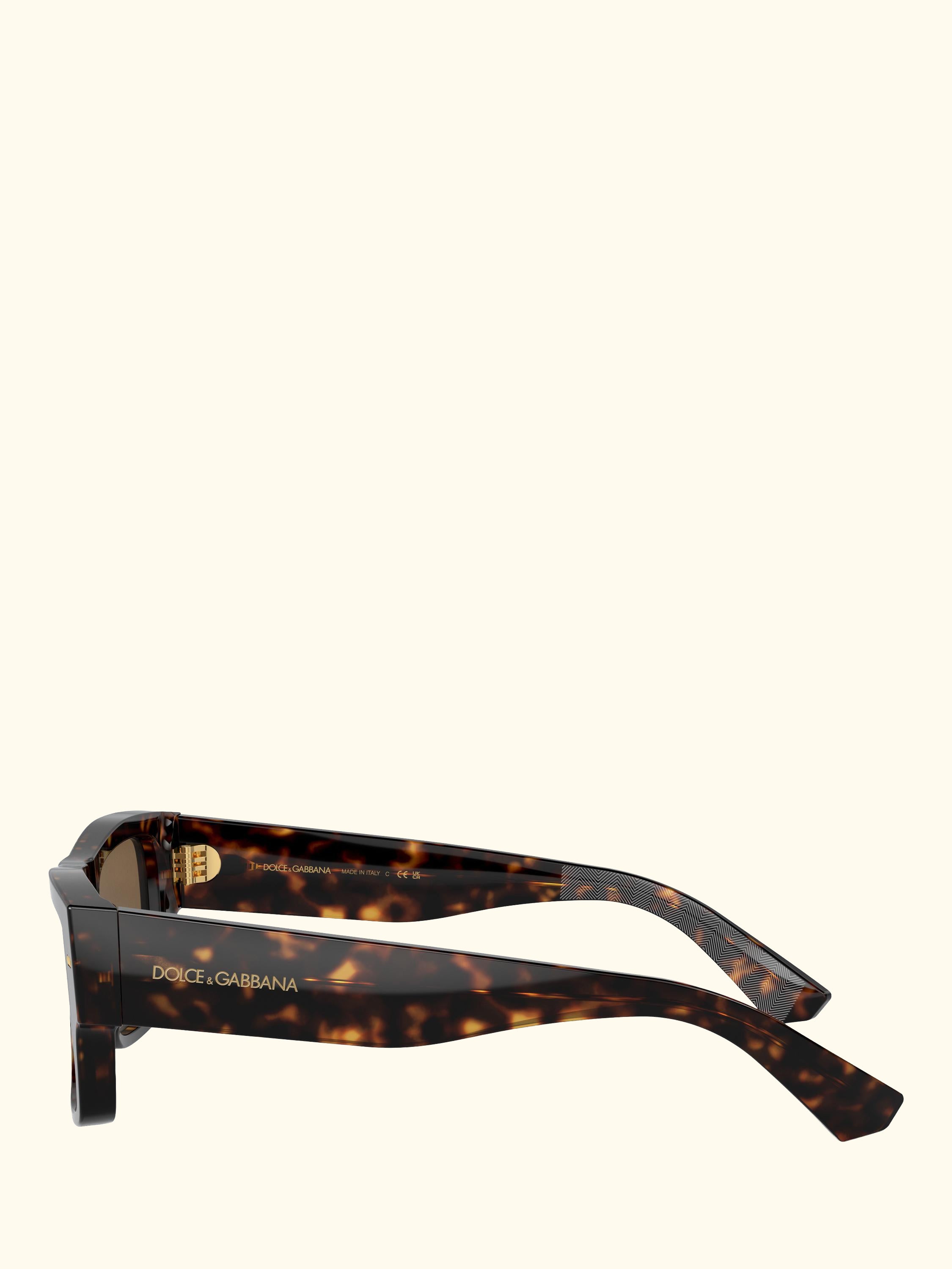 DG44515 Men's Rectangular Sunglasses, Havana