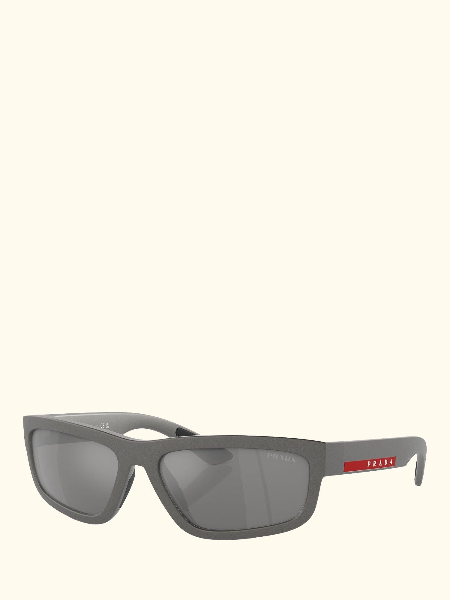 Linea Rossa PS05ZS Men's Rectangular Sunglasses, Grey