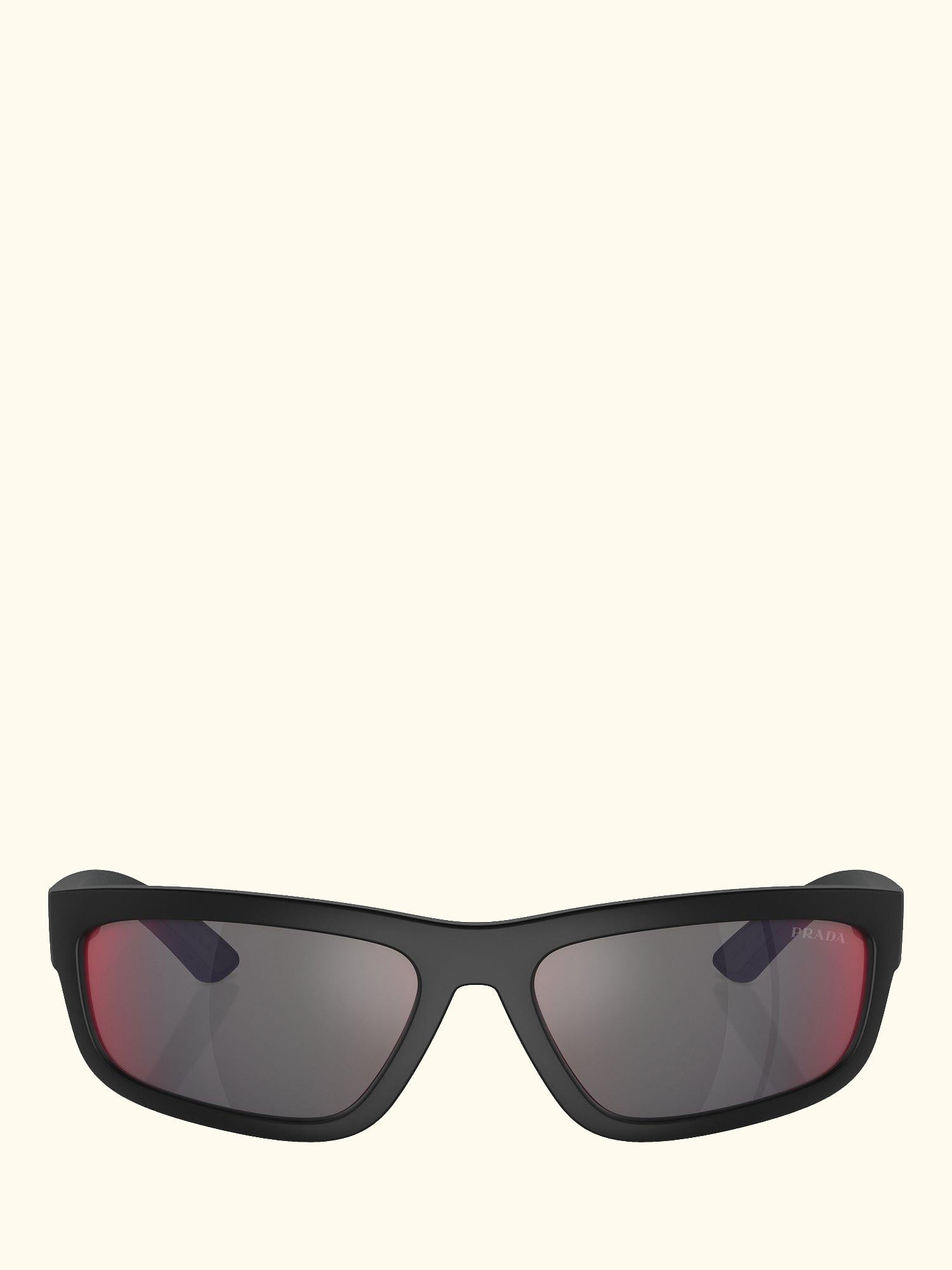 Linea Rossa PS05ZS Men's Rectangular Sunglasses, Black