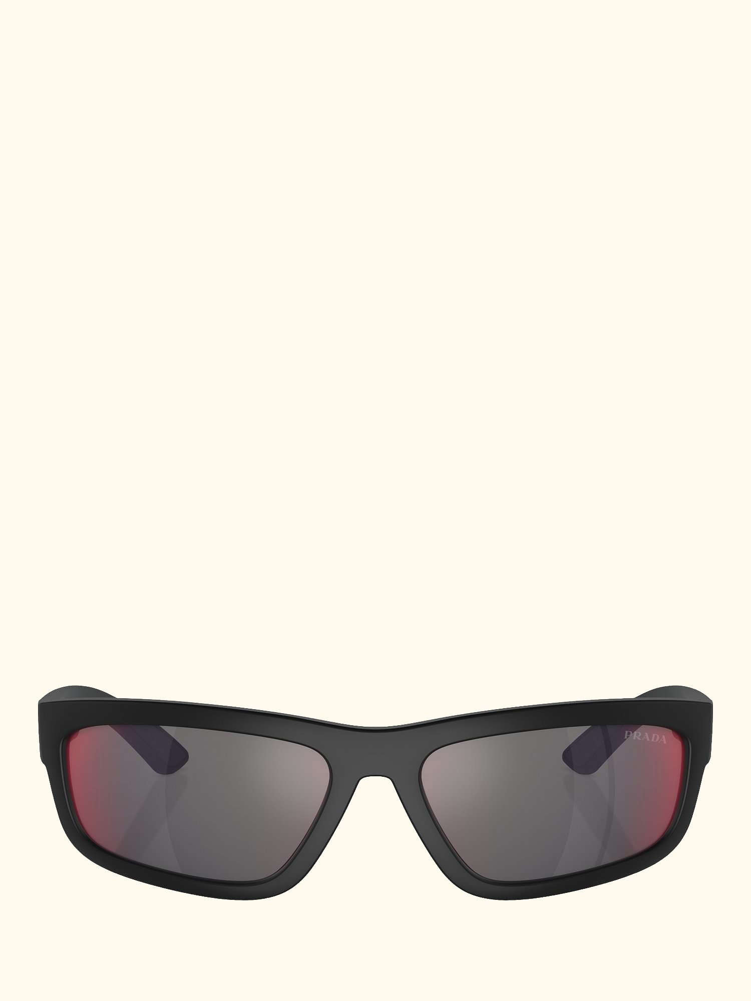 Linea Rossa PS05ZS Men's Rectangular Sunglasses, Black
