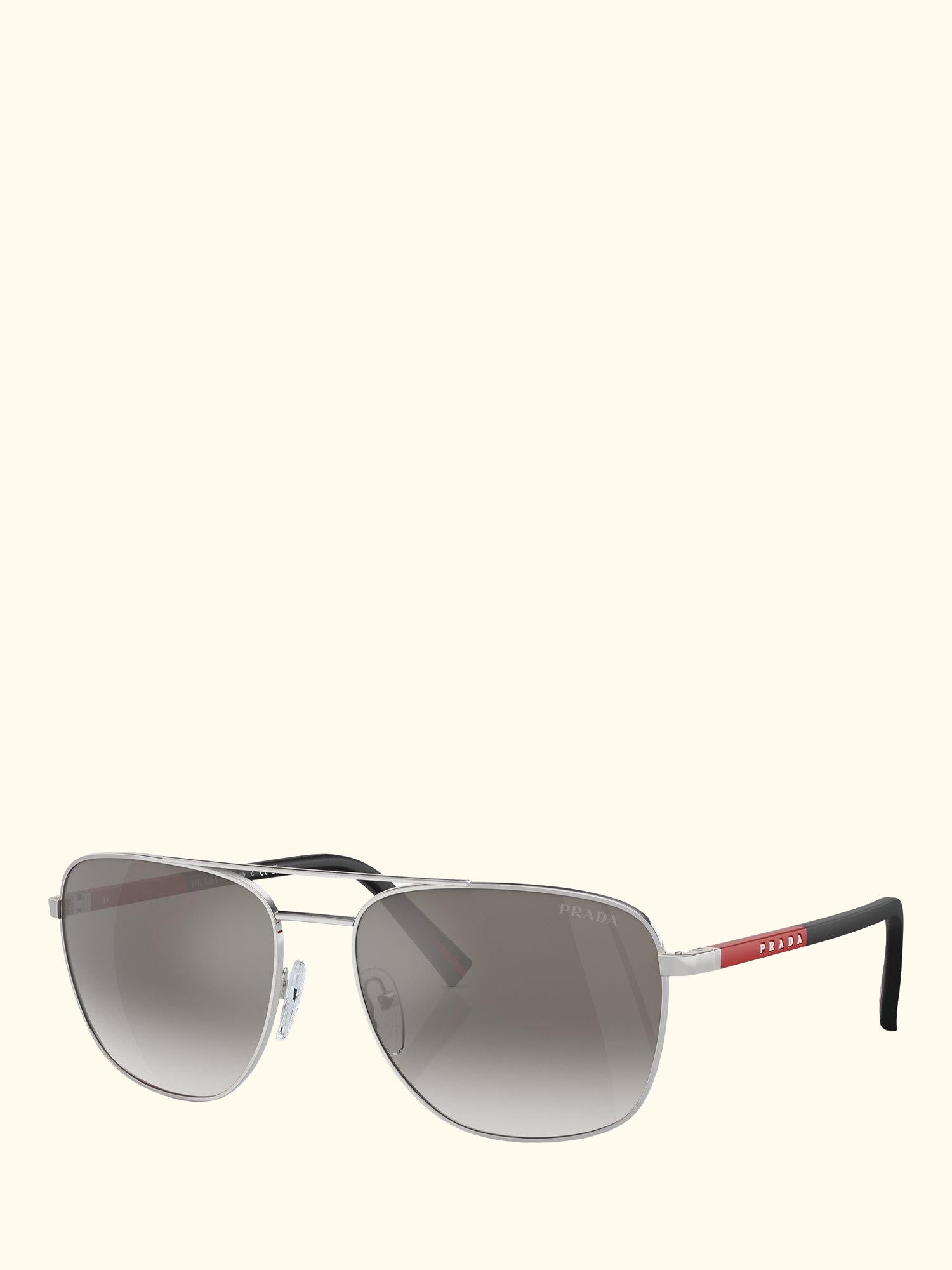 Linea Rossa PS54ZS Men's Aviator Sunglasses, Silver