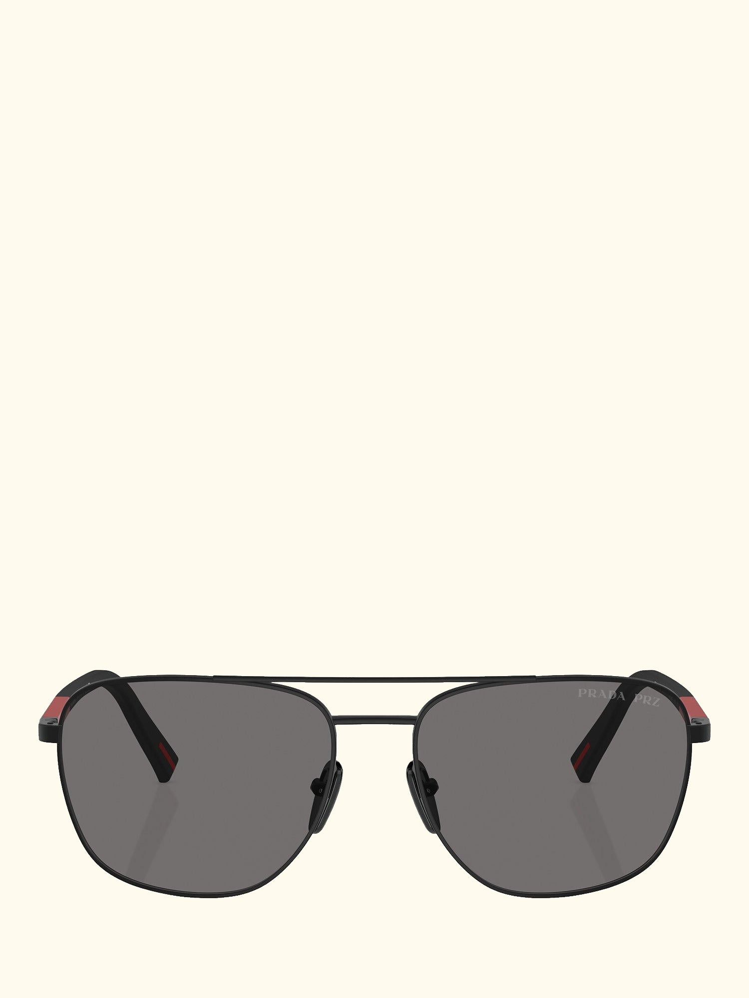Linea Rossa PS54ZS Men's Polarised Aviator Sunglasses, Matte Black