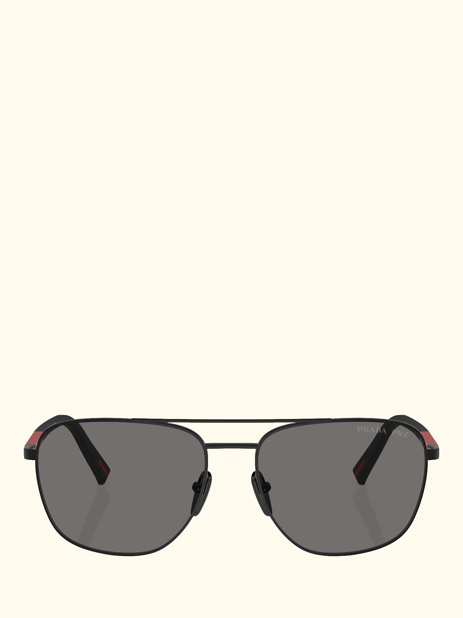 Linea Rossa PS54ZS Men's Polarised Aviator Sunglasses, Matte Black