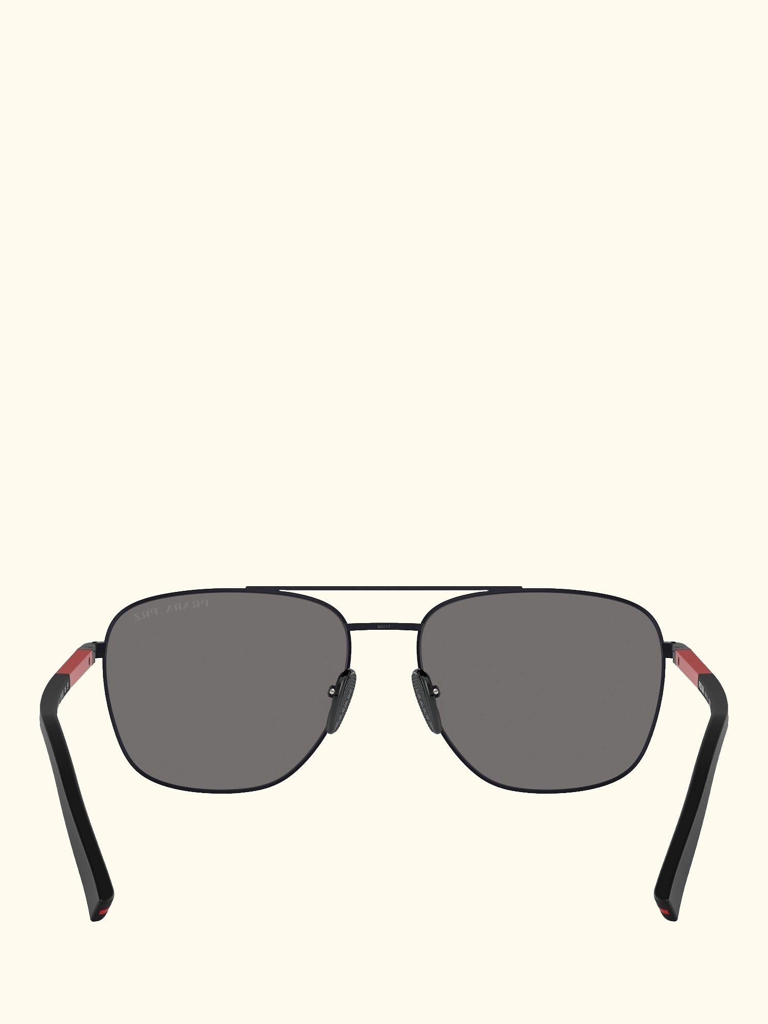 Linea Rossa PS54ZS Men's Polarised Aviator Sunglasses, Matte Black