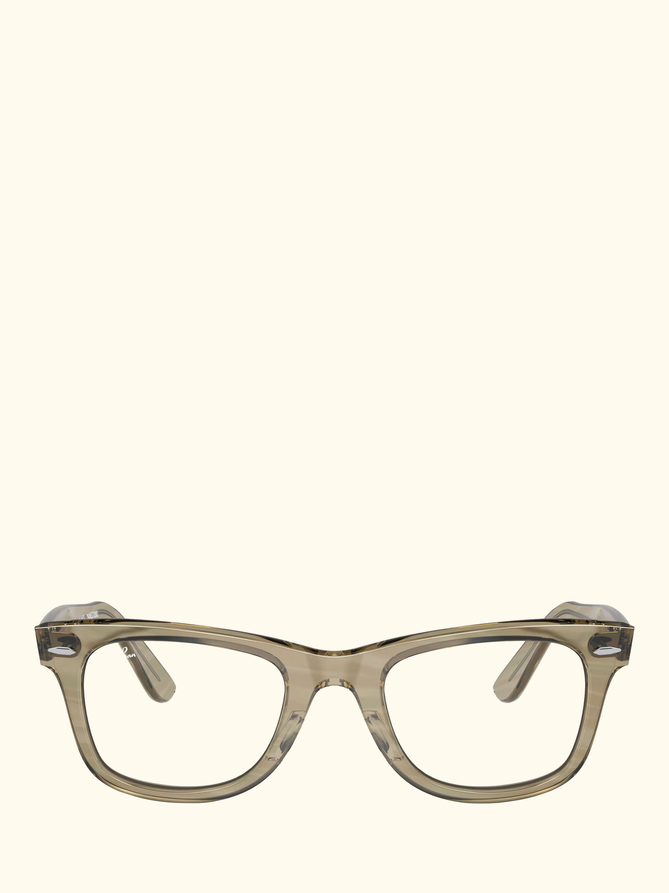 RB2140 Men's D-Frame Sunglasses, Photo Striped Grey/Clear