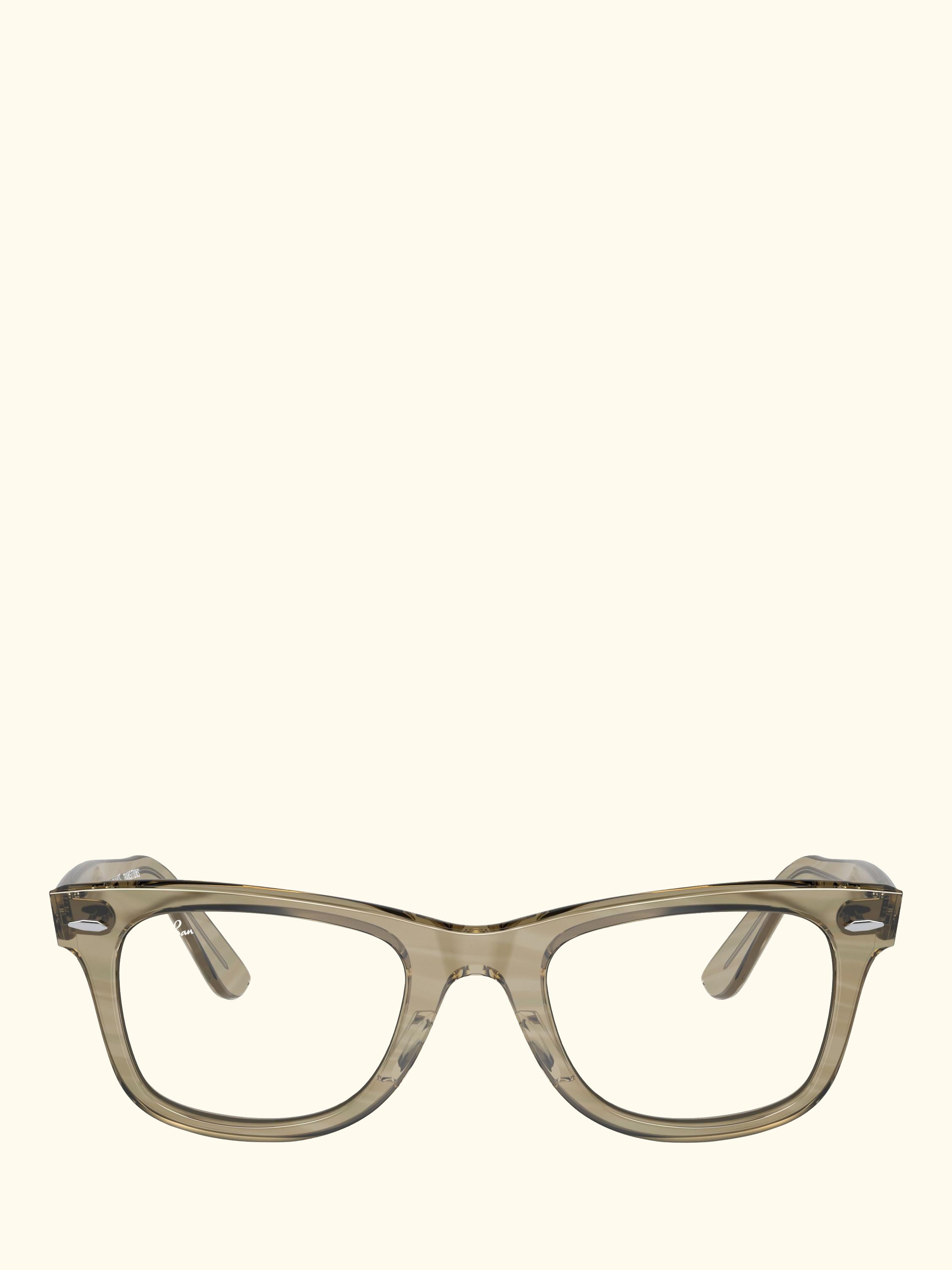 RB2140 Men's D-Frame Sunglasses, Photo Striped Grey/Clear