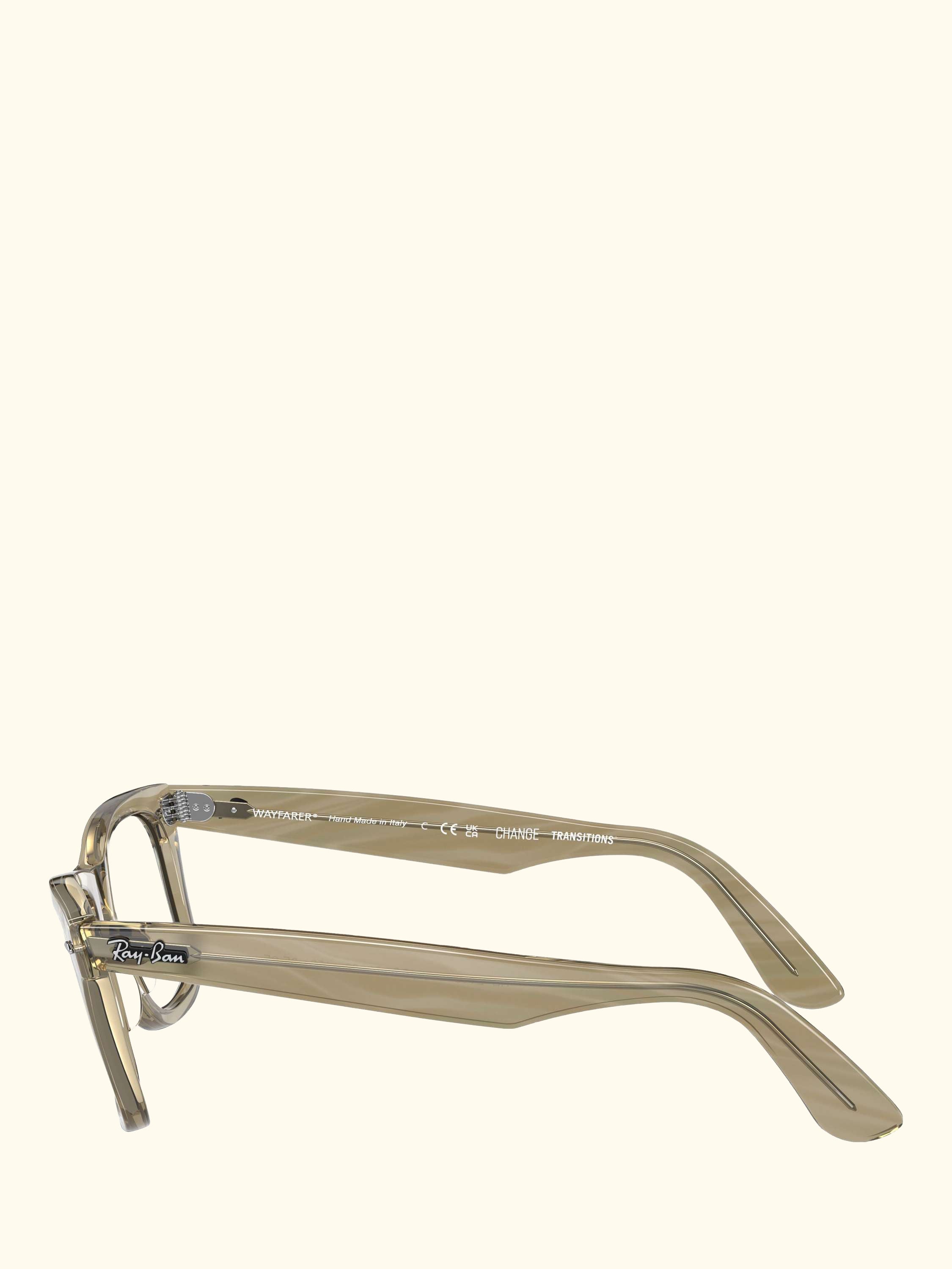 RB2140 Men's D-Frame Sunglasses, Photo Striped Grey/Clear