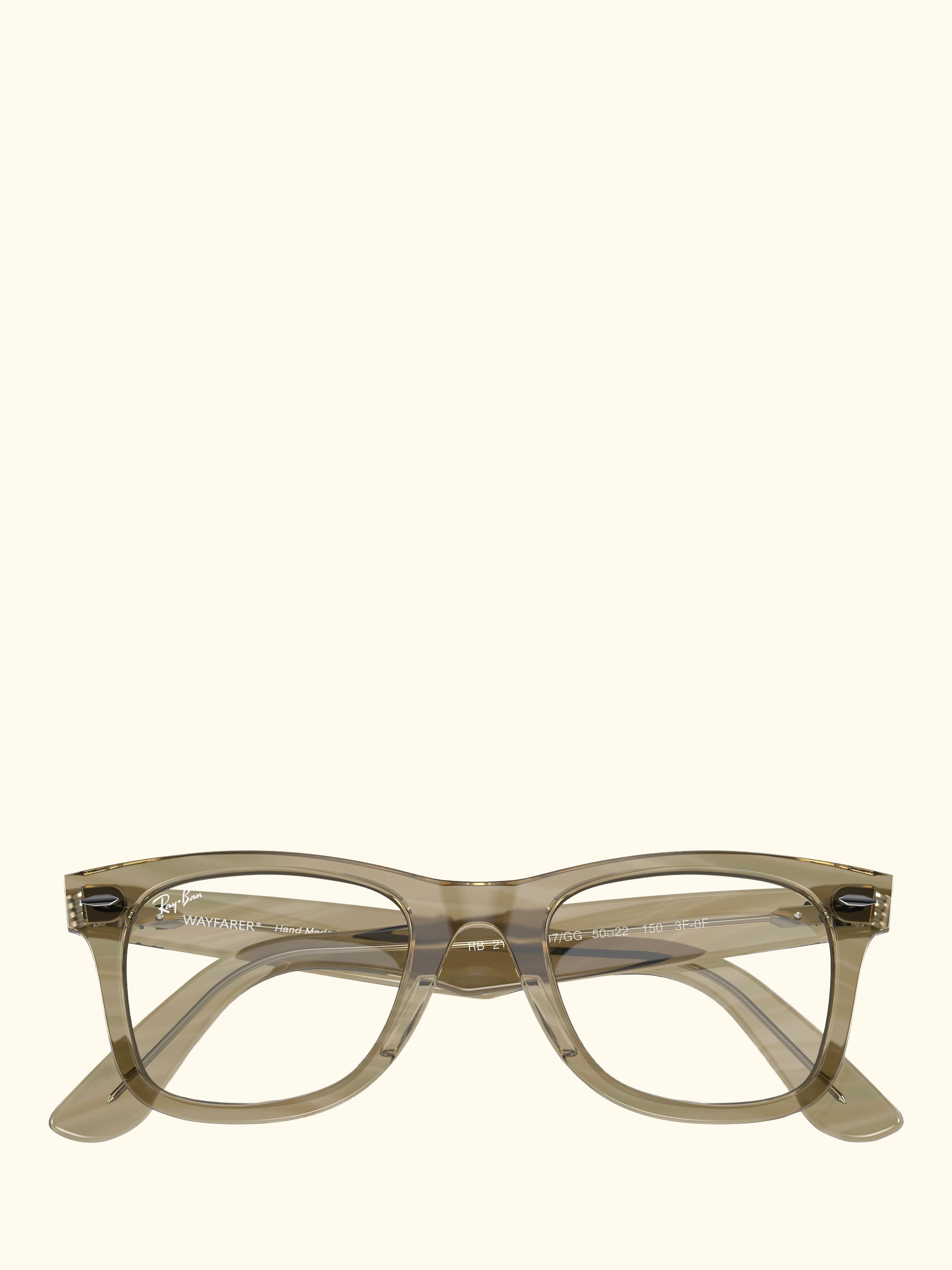 RB2140 Men's D-Frame Sunglasses, Photo Striped Grey/Clear
