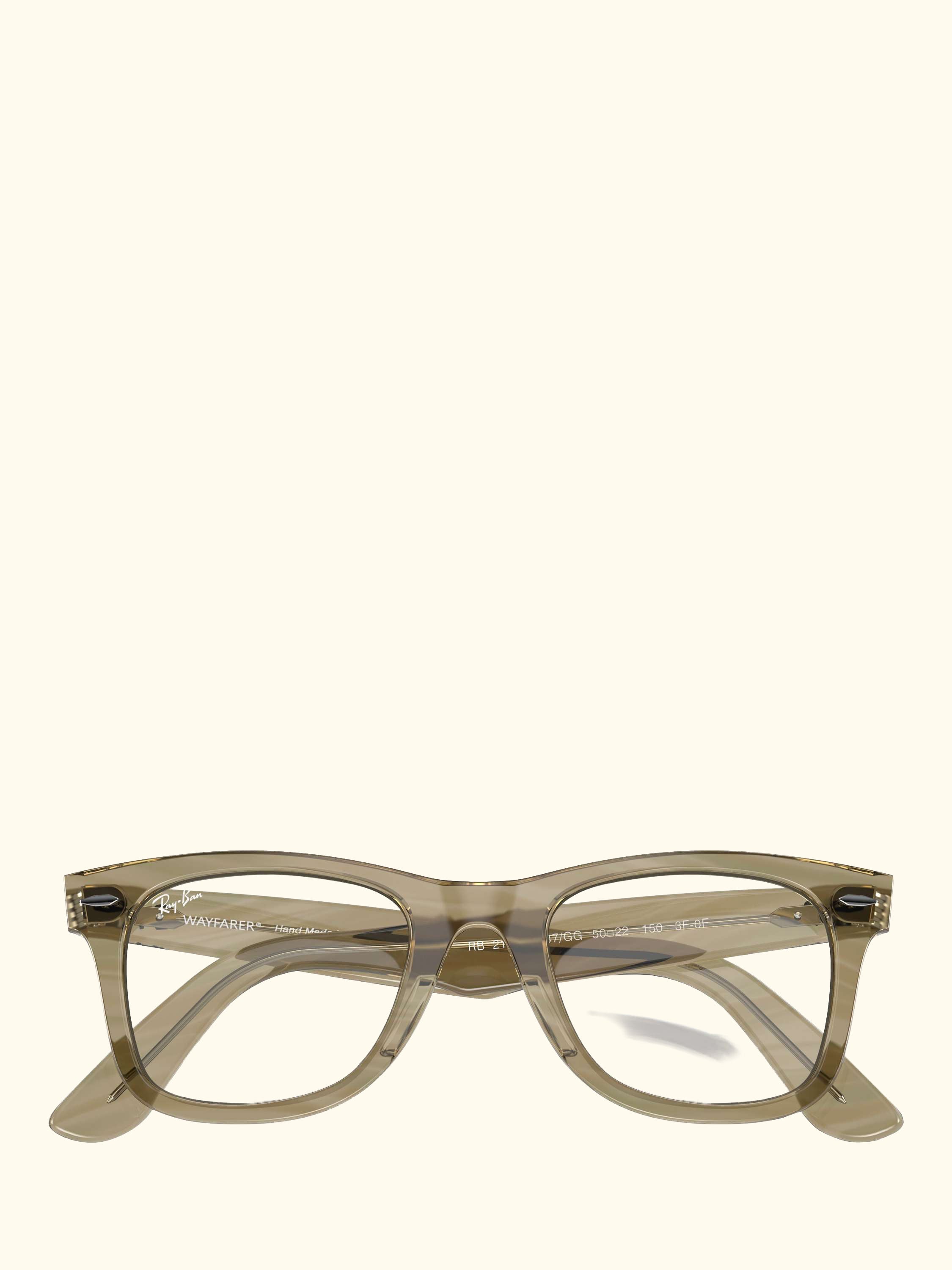 RB2140 Men's D-Frame Sunglasses, Photo Striped Grey/Clear