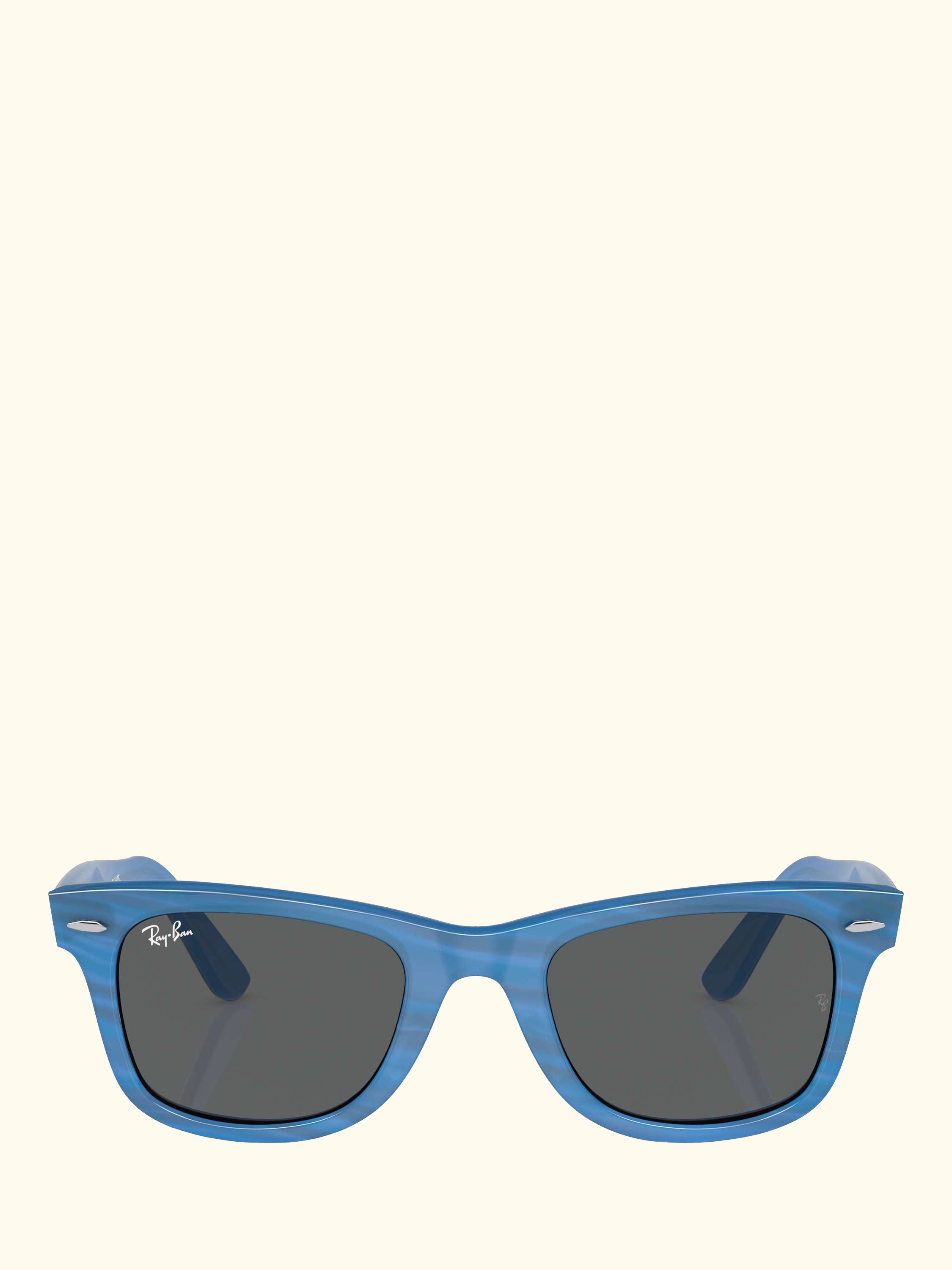 RB2140 Men's Rectangular Sunglasses, Photo Striped Blue