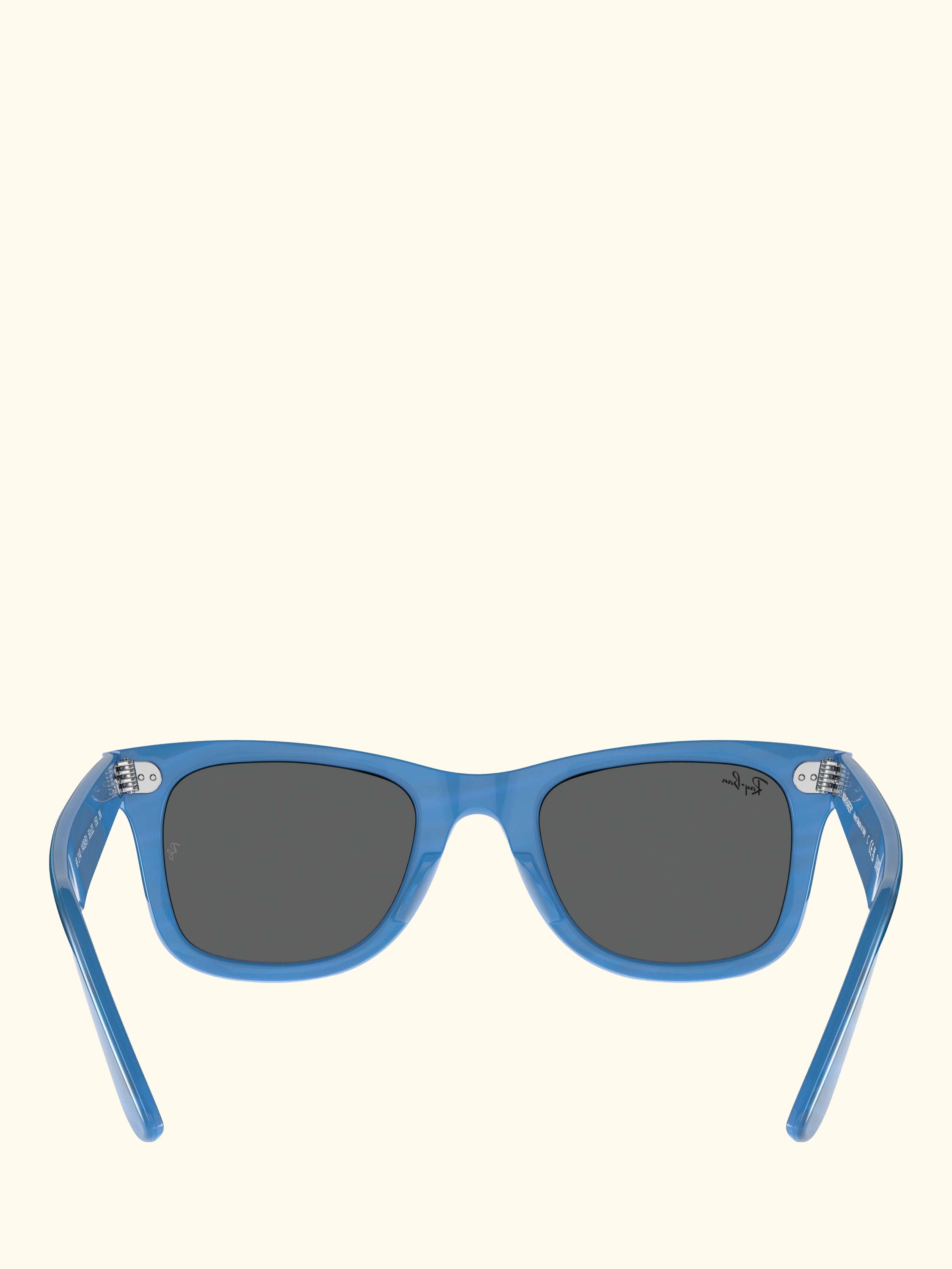 RB2140 Men's Rectangular Sunglasses, Photo Striped Blue