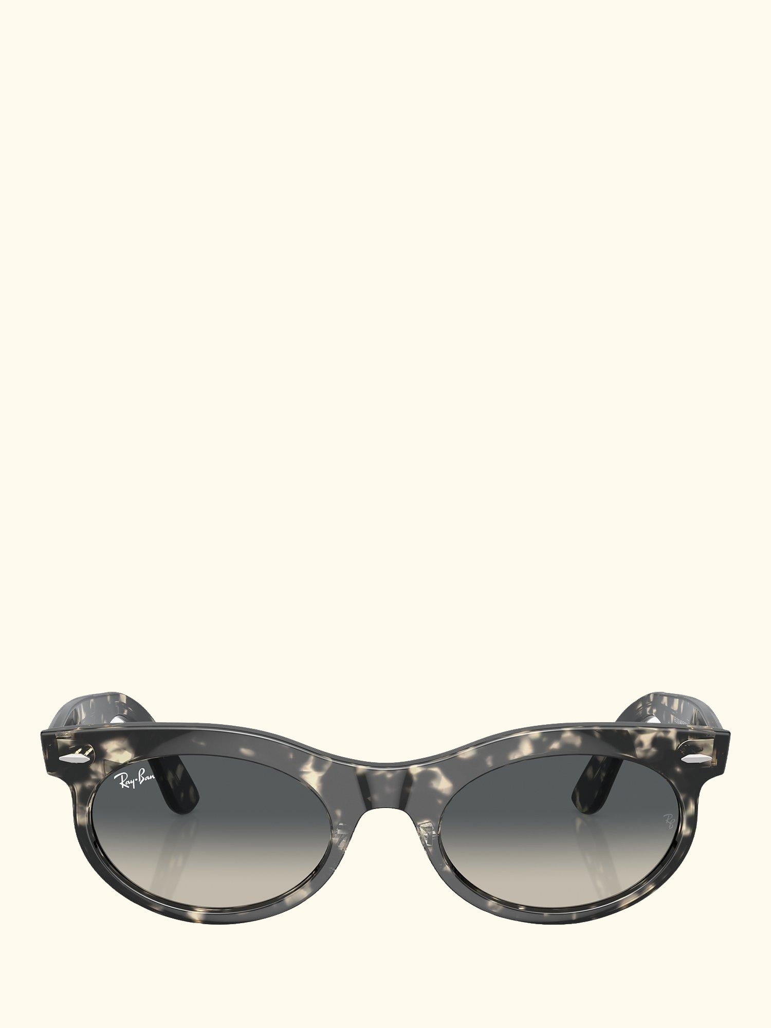 RB224213 Women's Oval Sunglasses, Grey Havana