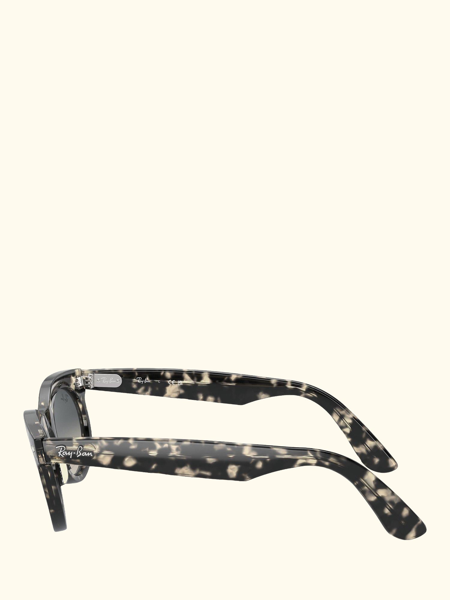 RB224213 Women's Oval Sunglasses, Grey Havana