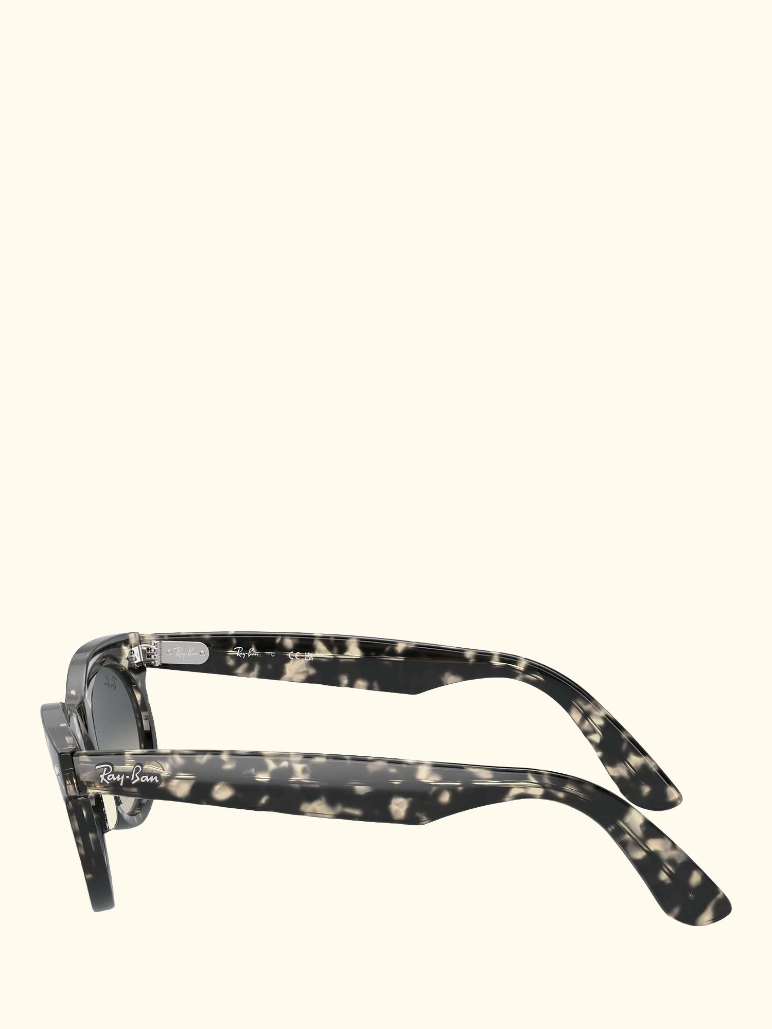 RB224213 Women's Oval Sunglasses, Grey Havana