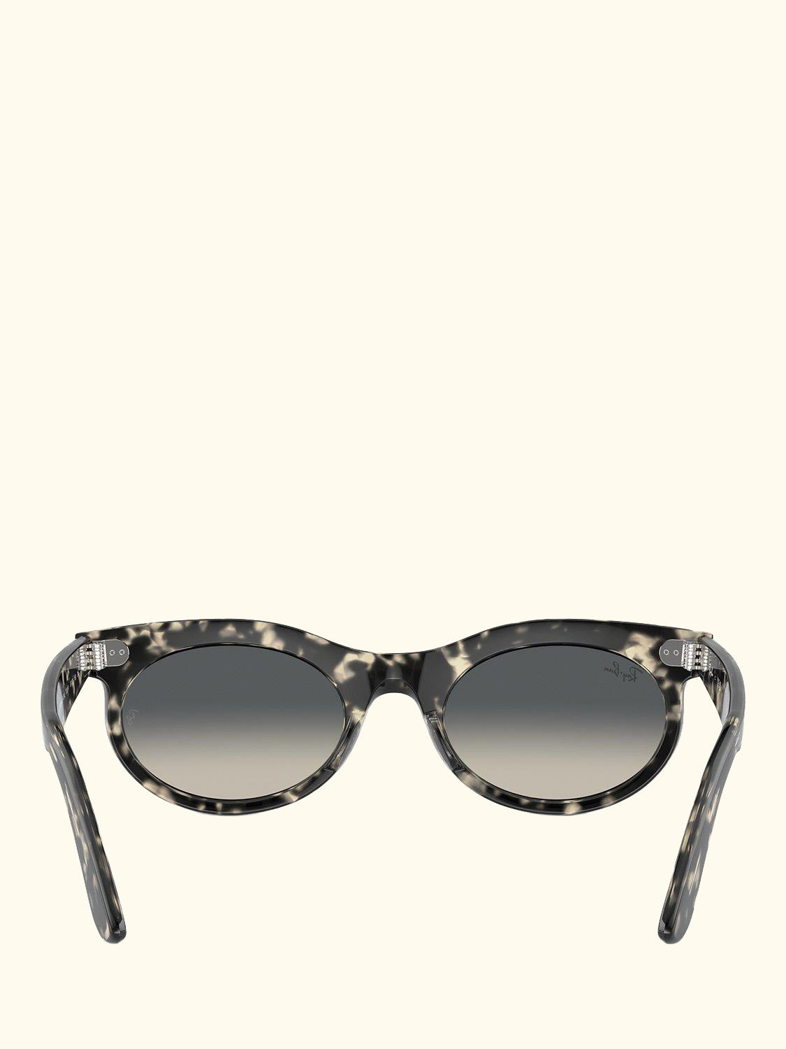 RB224213 Women's Oval Sunglasses, Grey Havana