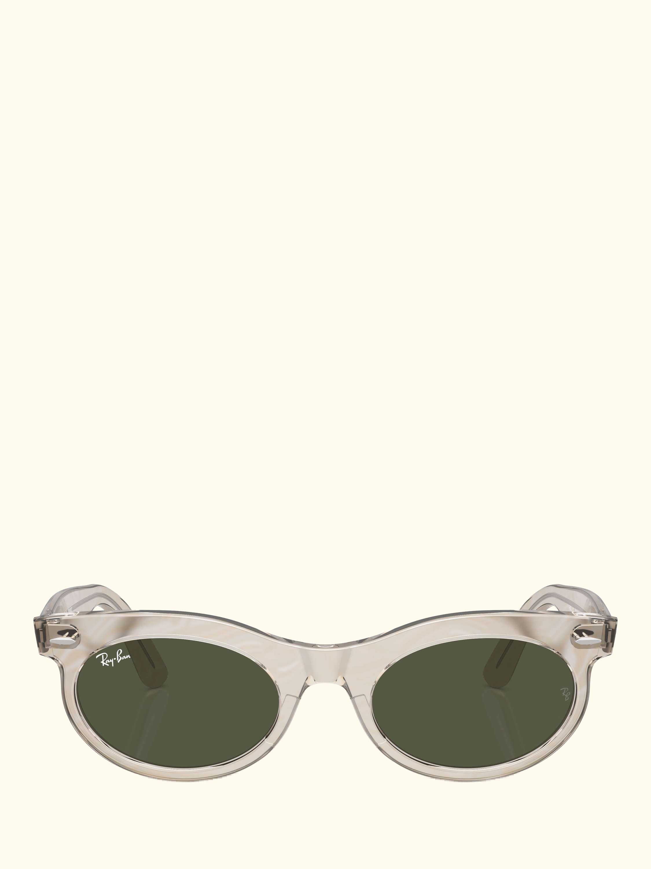 RB2242 Women's Oval Sunglasses, Photo Waves Grey