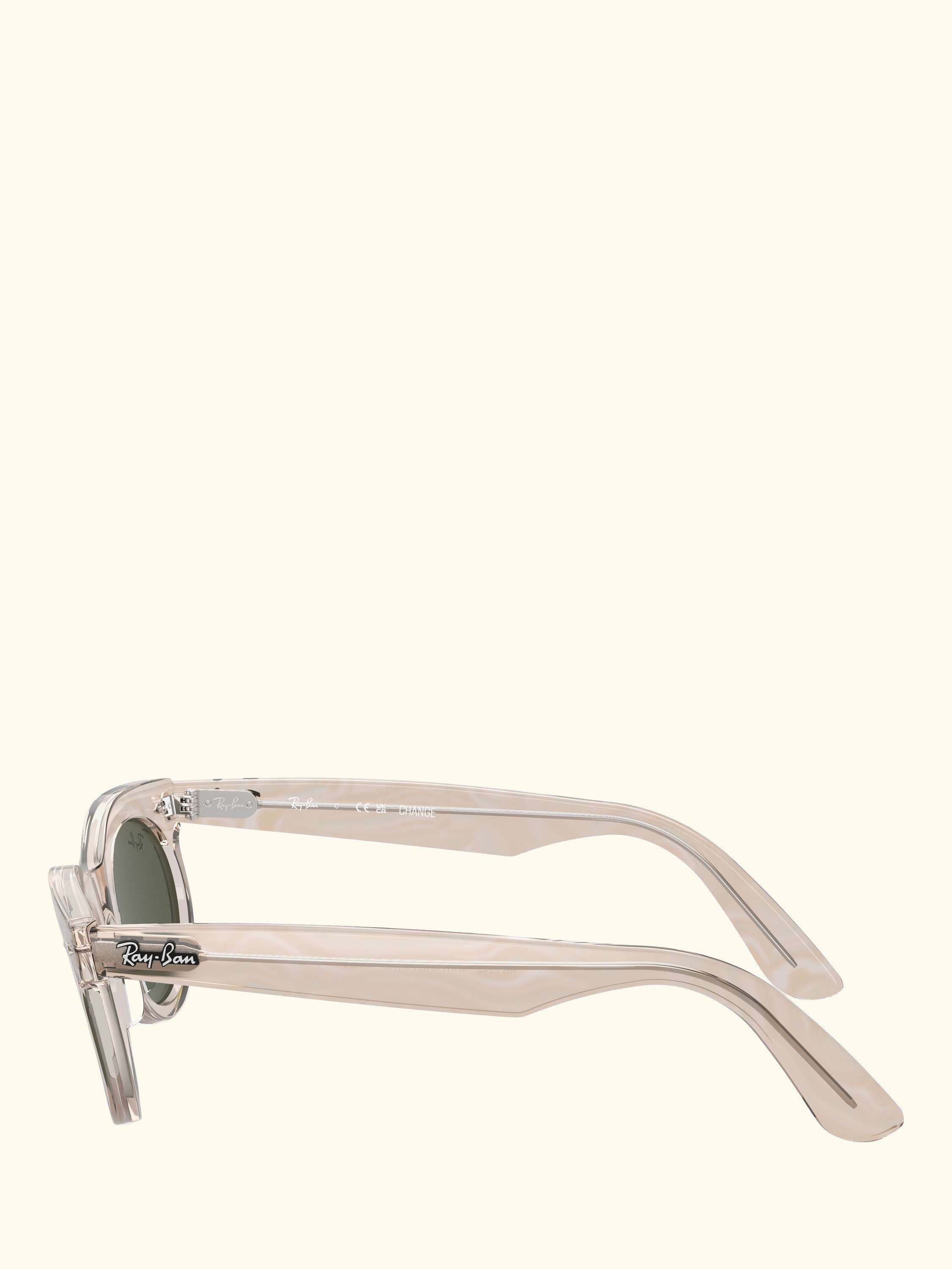 RB2242 Women's Oval Sunglasses, Photo Waves Grey