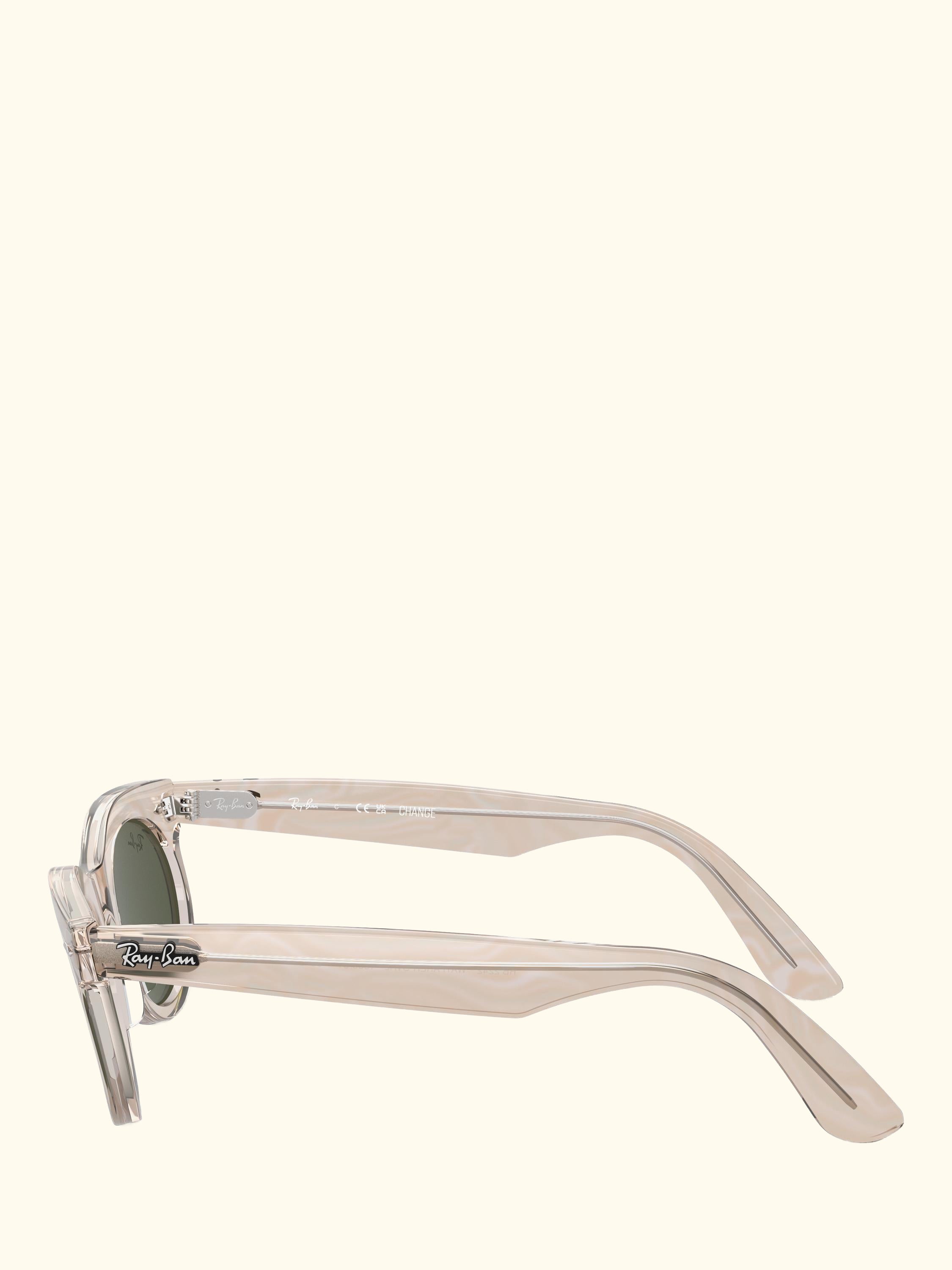 RB2242 Women's Oval Sunglasses, Photo Waves Grey