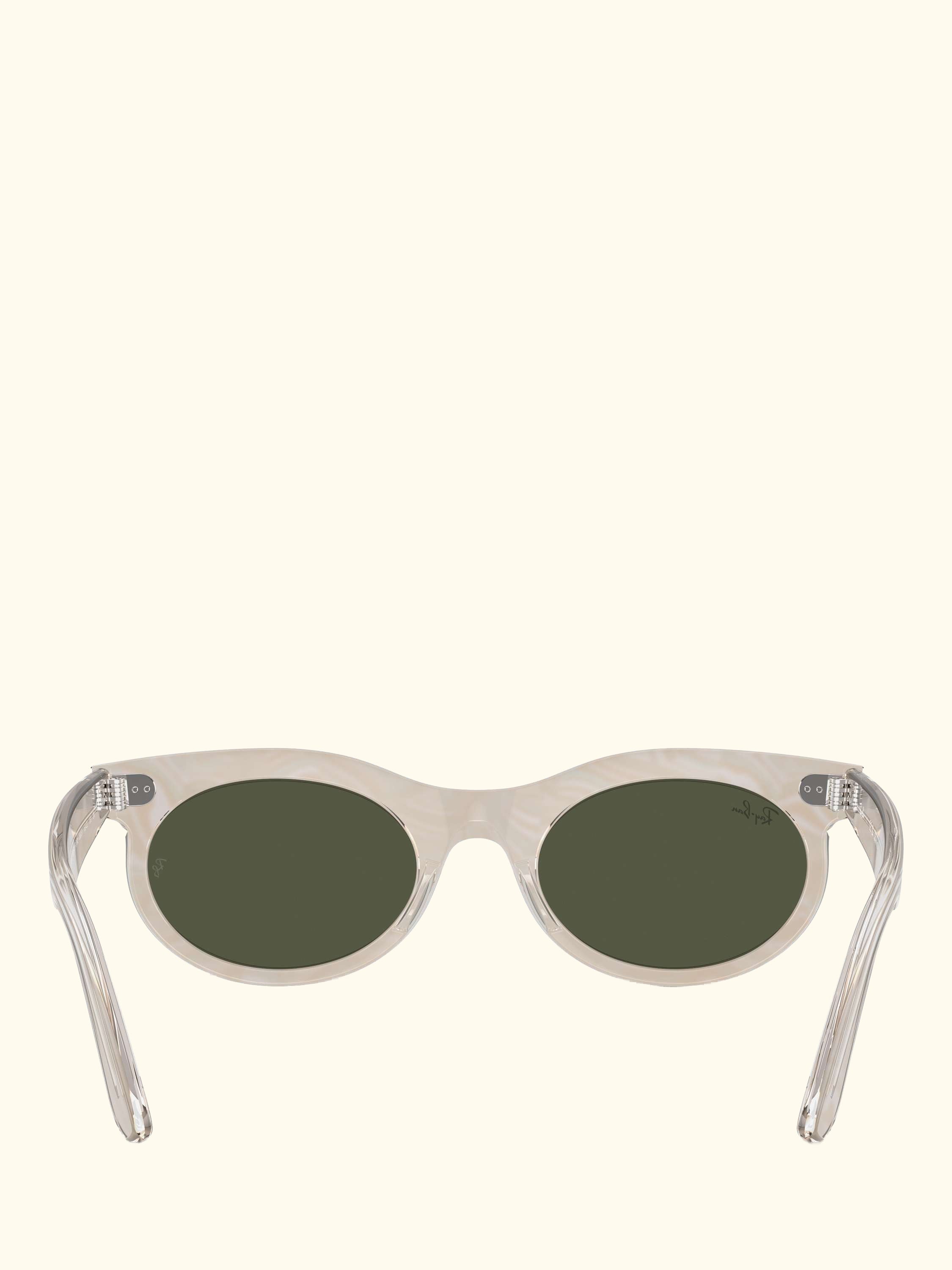 RB2242 Women's Oval Sunglasses, Photo Waves Grey