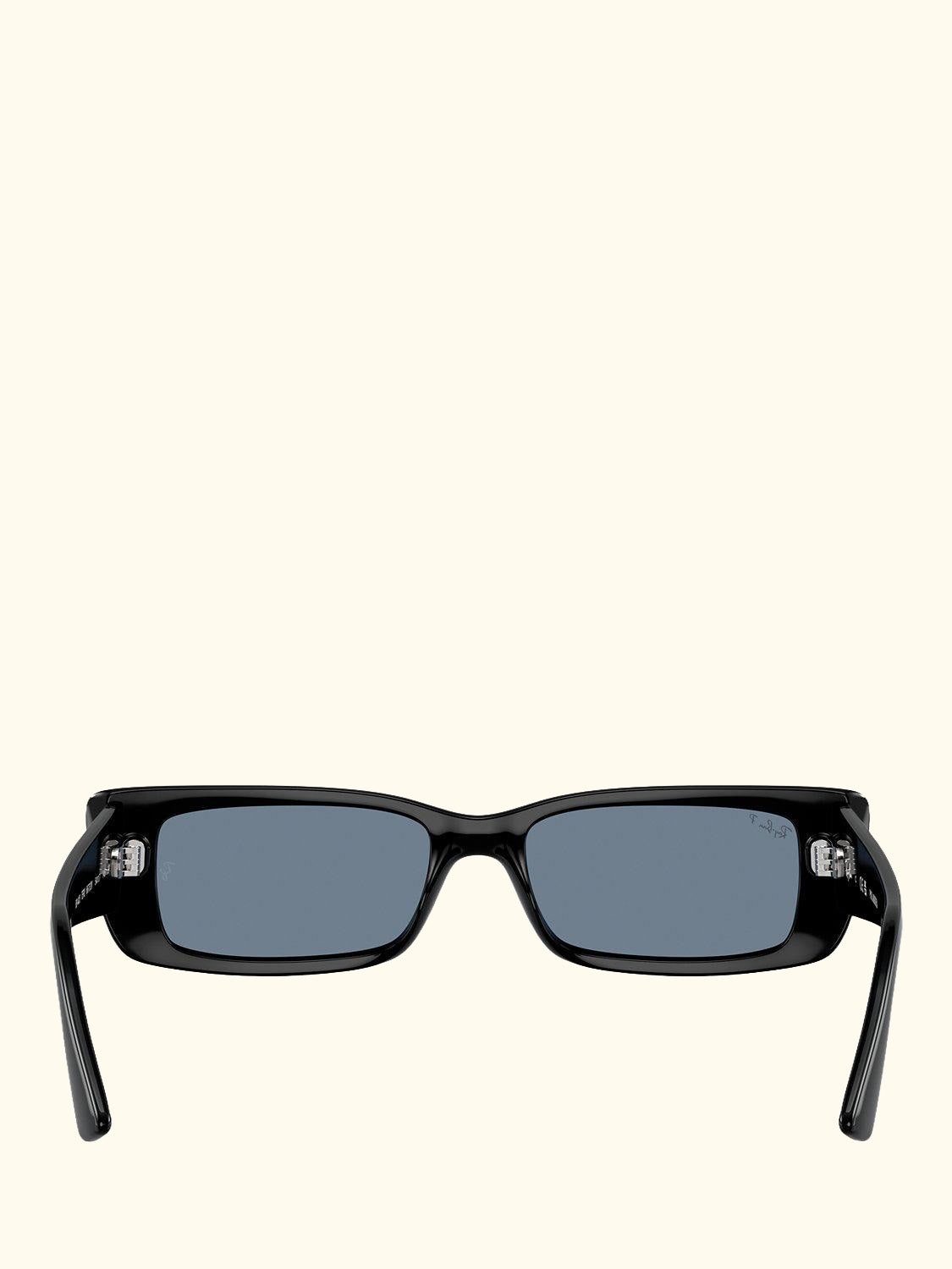 RB44256 Women's Polarised Rectangular Sunglasses, Black