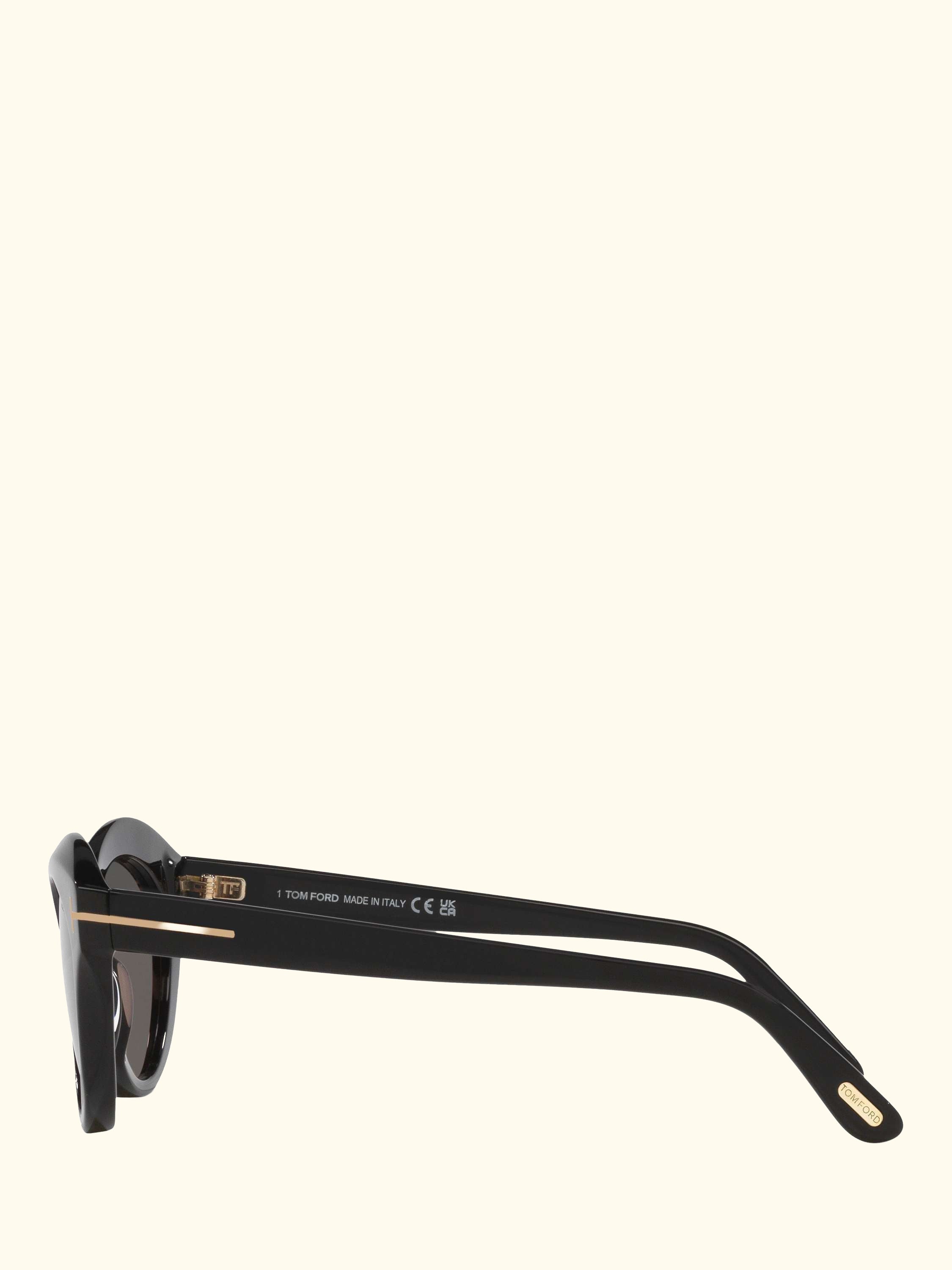 TR00184 Women's Polarised Cat's Eye Sunglasses, Black