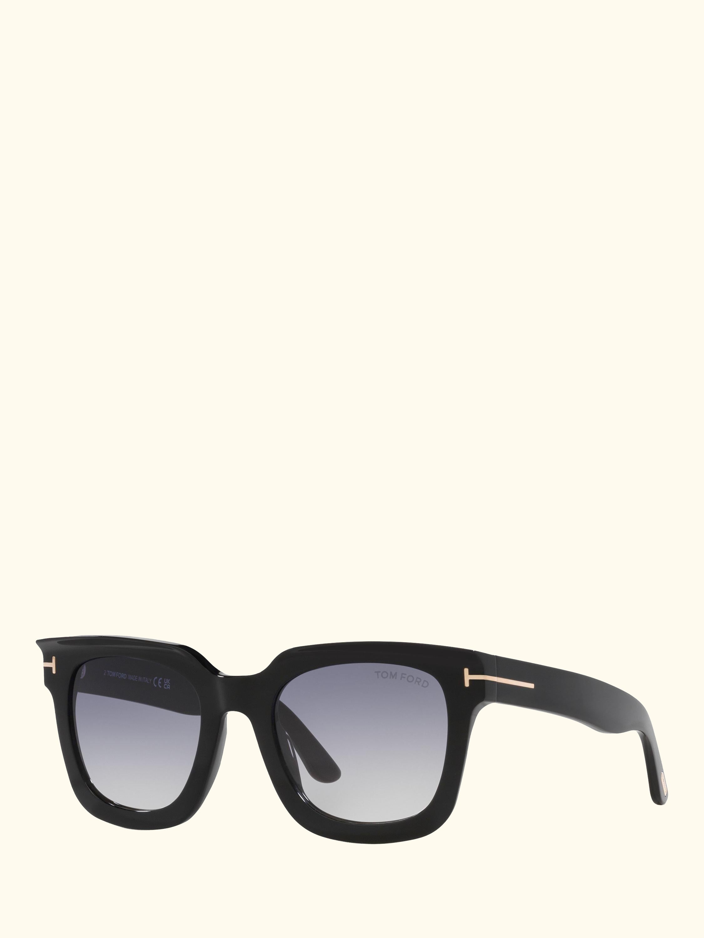 TR0018 Women's Square Sunglasses, Black