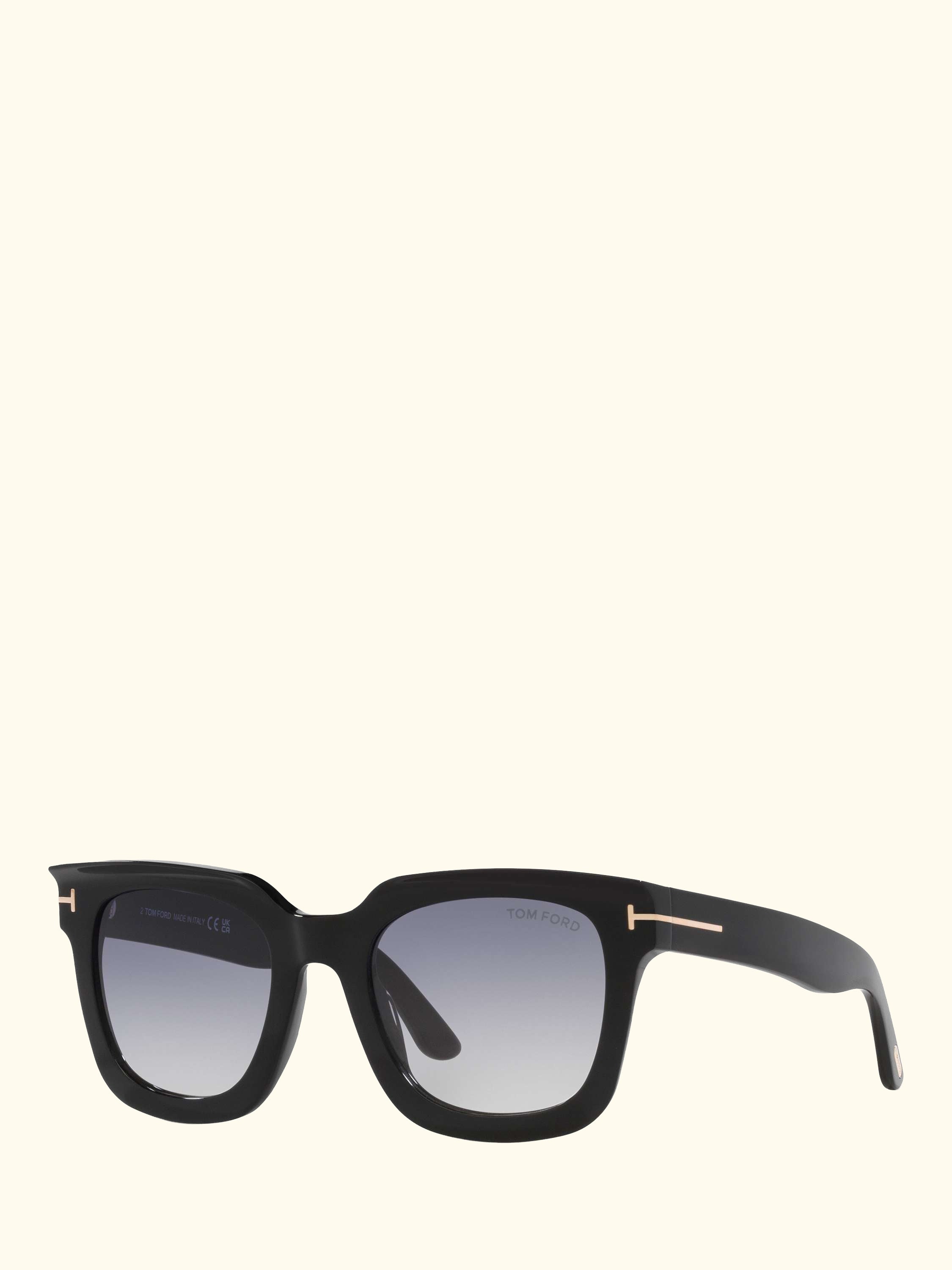 TR0018 Women's Square Sunglasses, Black