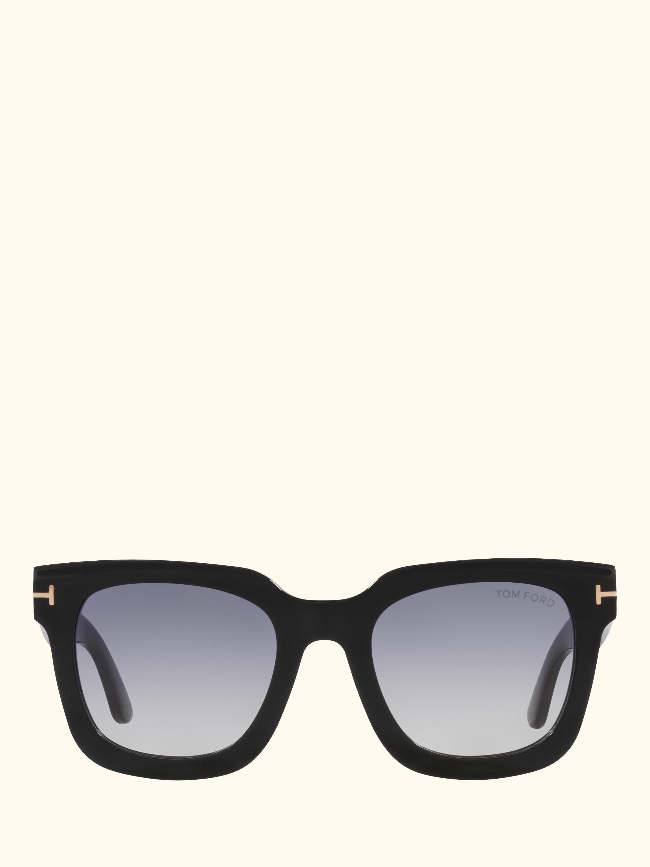 TR0018 Women's Square Sunglasses, Black