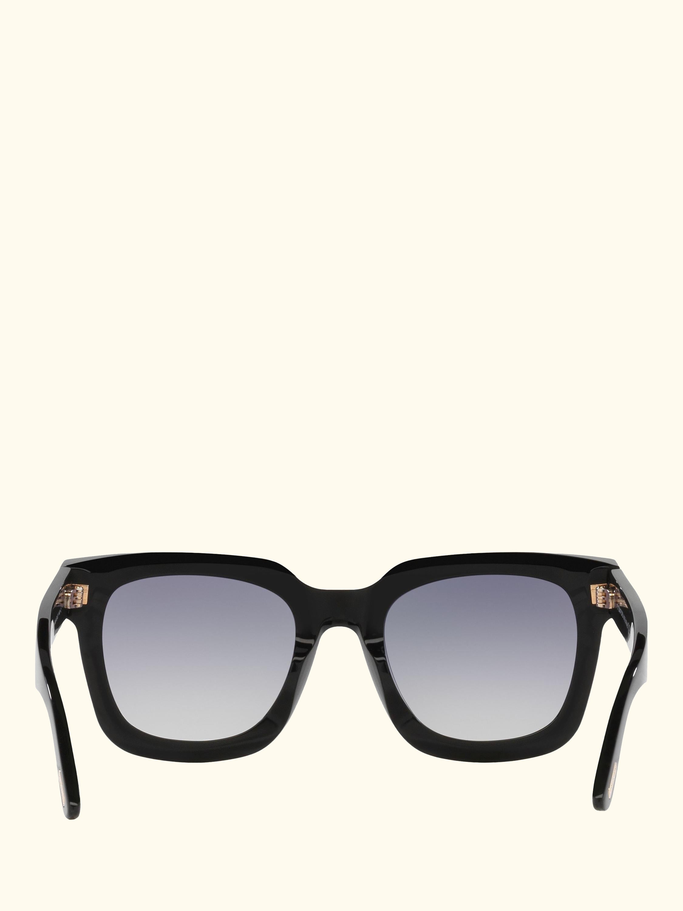 TR0018 Women's Square Sunglasses, Black