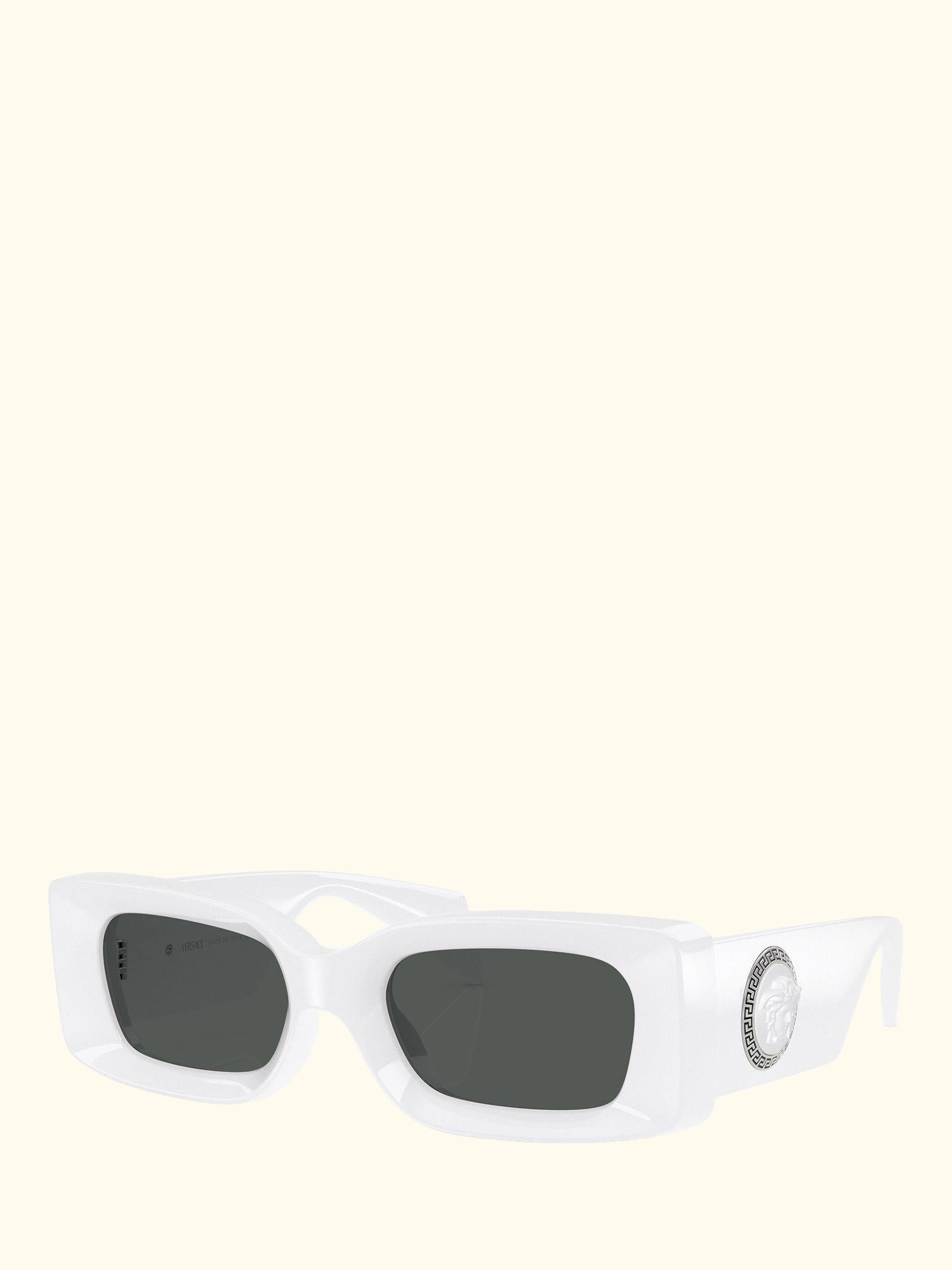 VE4474 Women's Rectangular Sunglasses, White