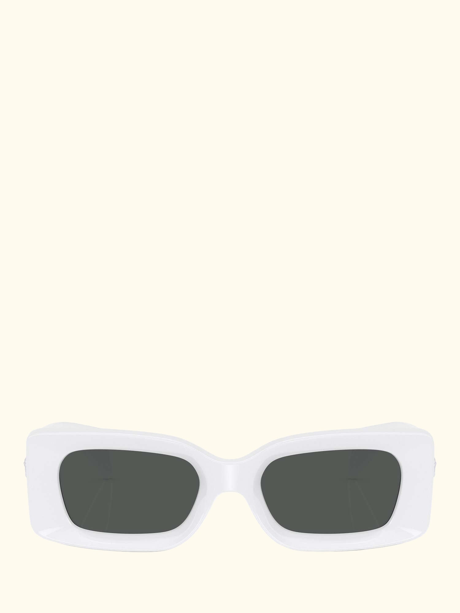 VE4474 Women's Rectangular Sunglasses, White