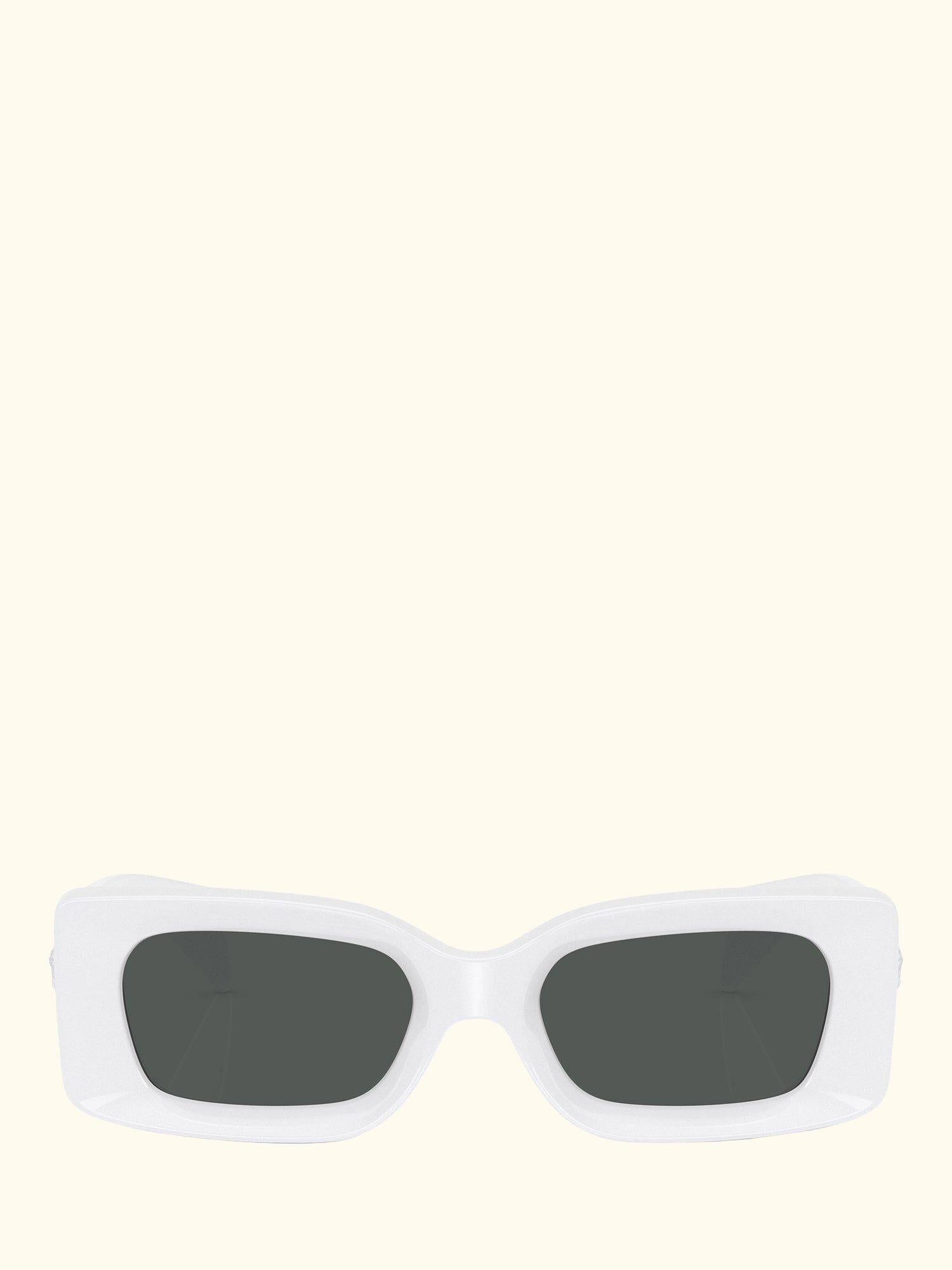 VE4474 Women's Rectangular Sunglasses, White