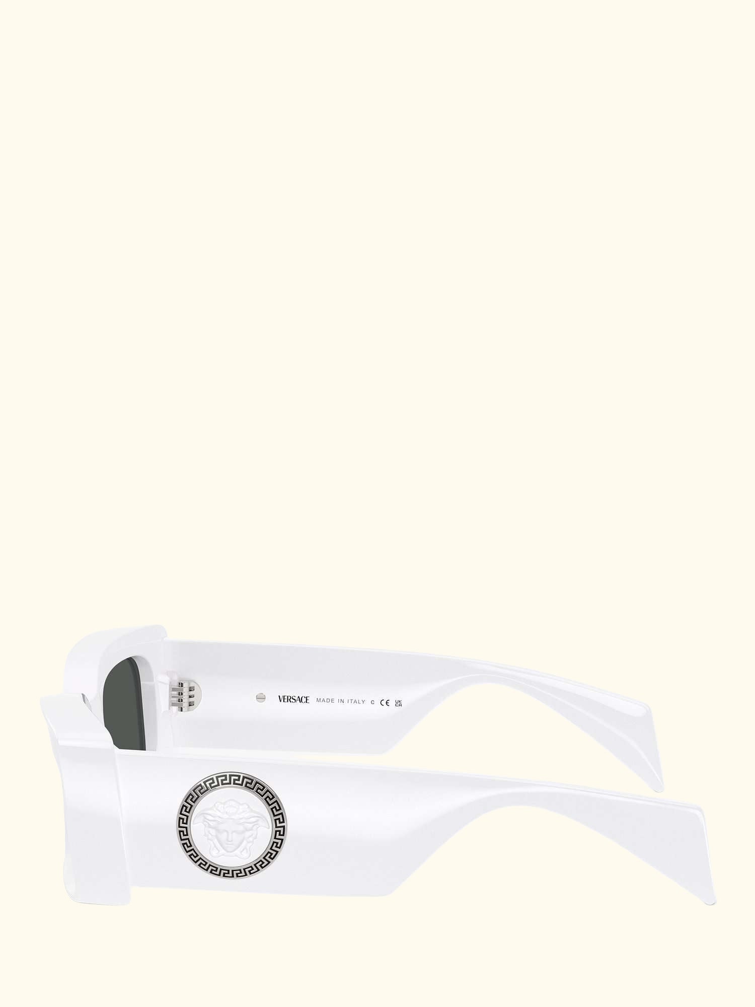 VE4474 Women's Rectangular Sunglasses, White