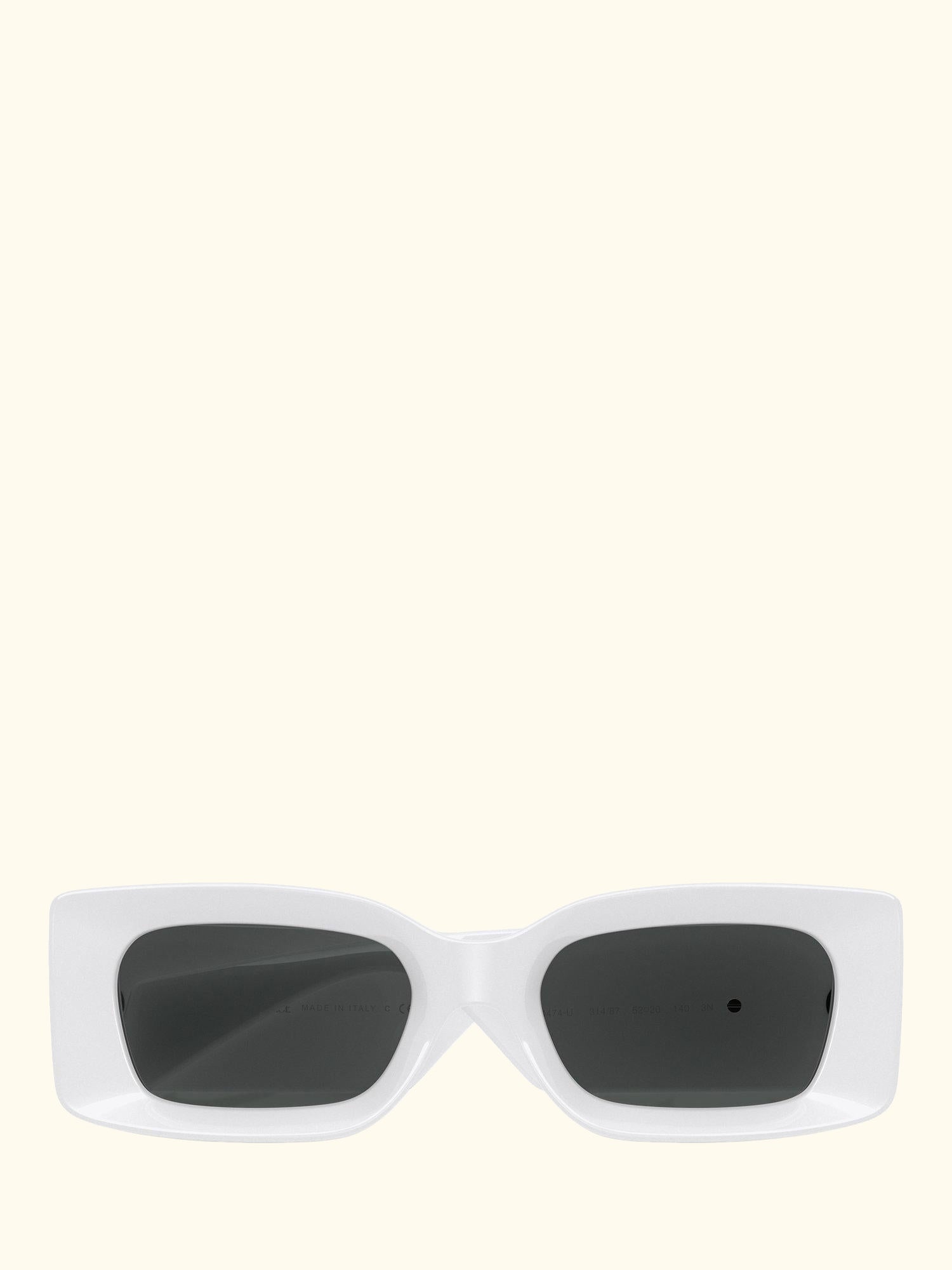 VE4474 Women's Rectangular Sunglasses, White