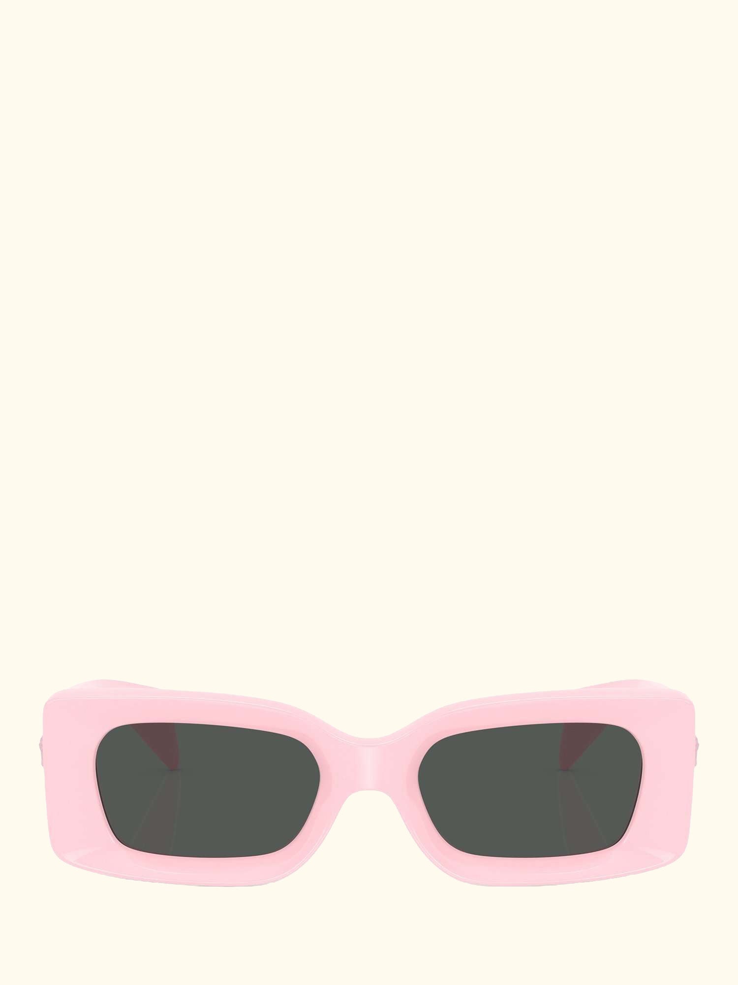 VE4474U Women's Medusa Medallion Rectangular Sunglasses, Pink