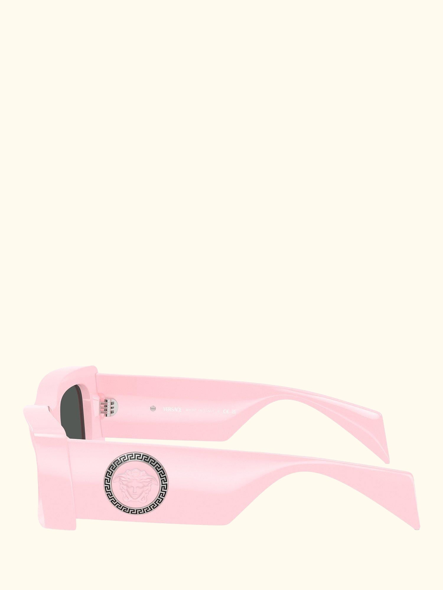 VE4474U Women's Medusa Medallion Rectangular Sunglasses, Pink