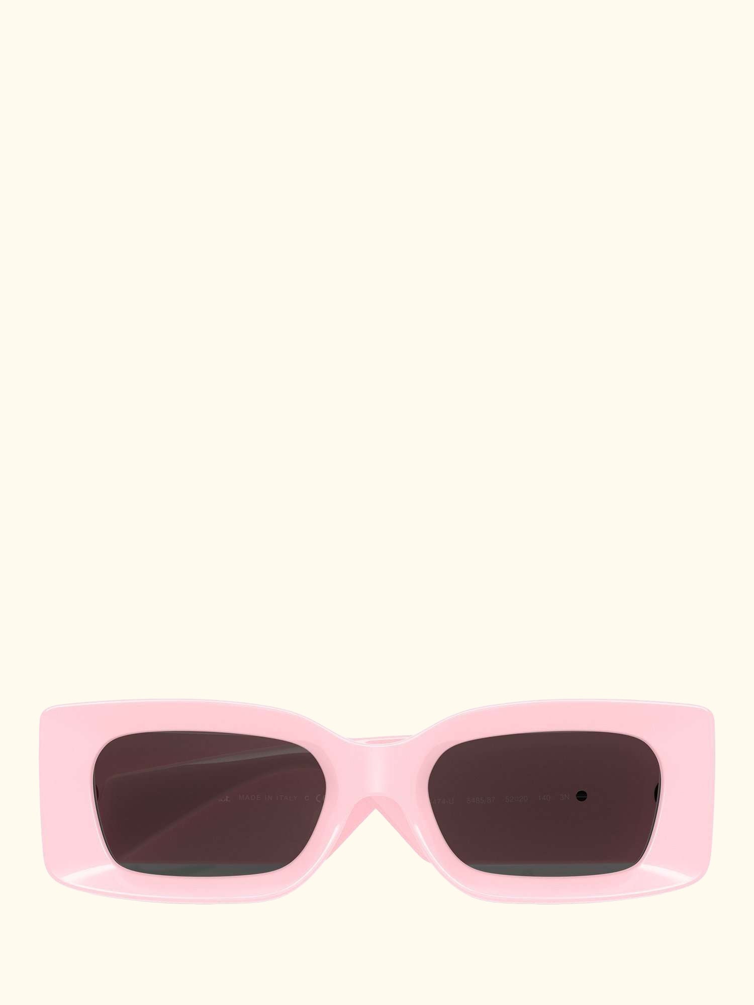 VE4474U Women's Medusa Medallion Rectangular Sunglasses, Pink