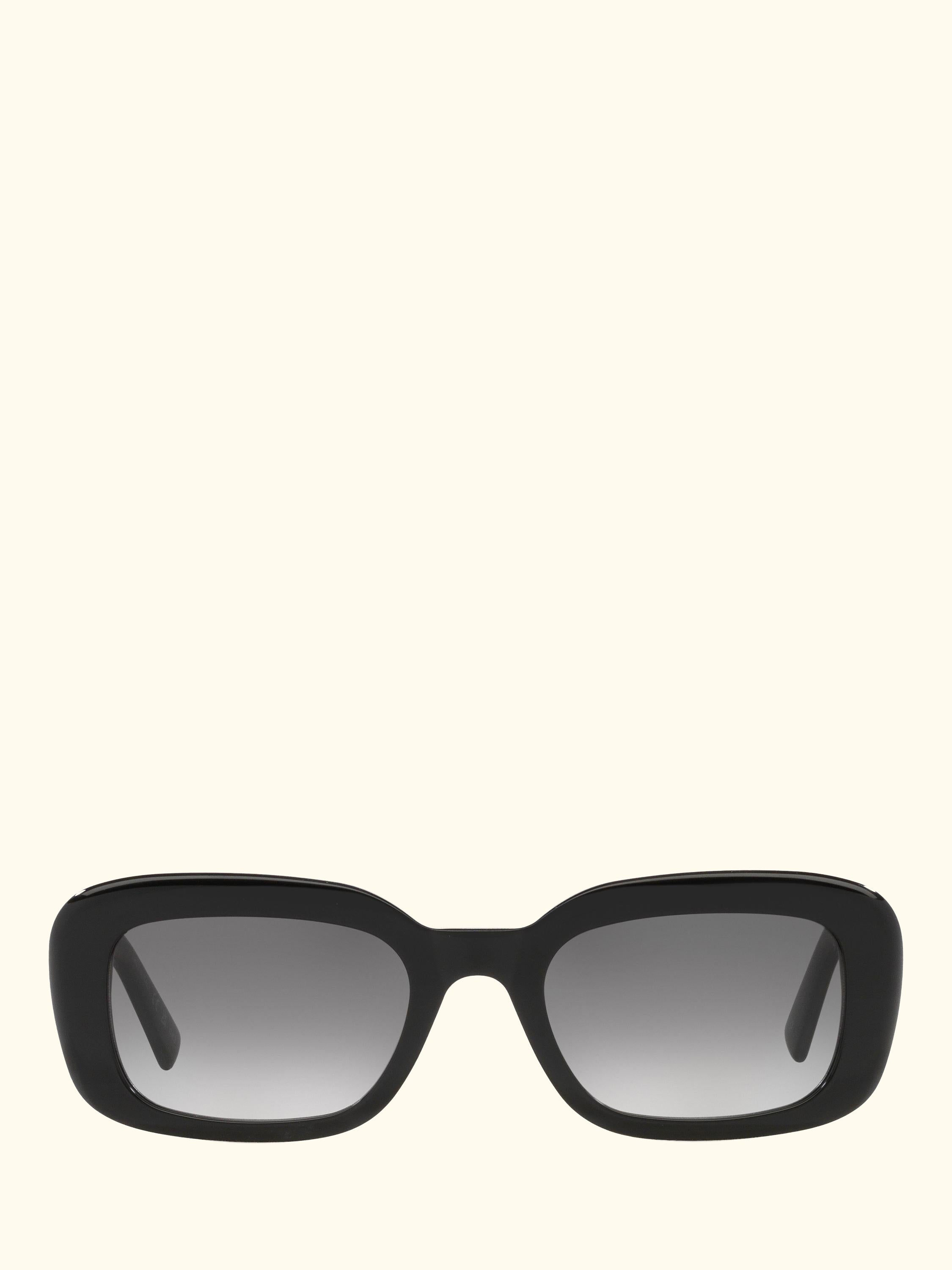 YS000525 Women's Rectangular Sunglasses, Black