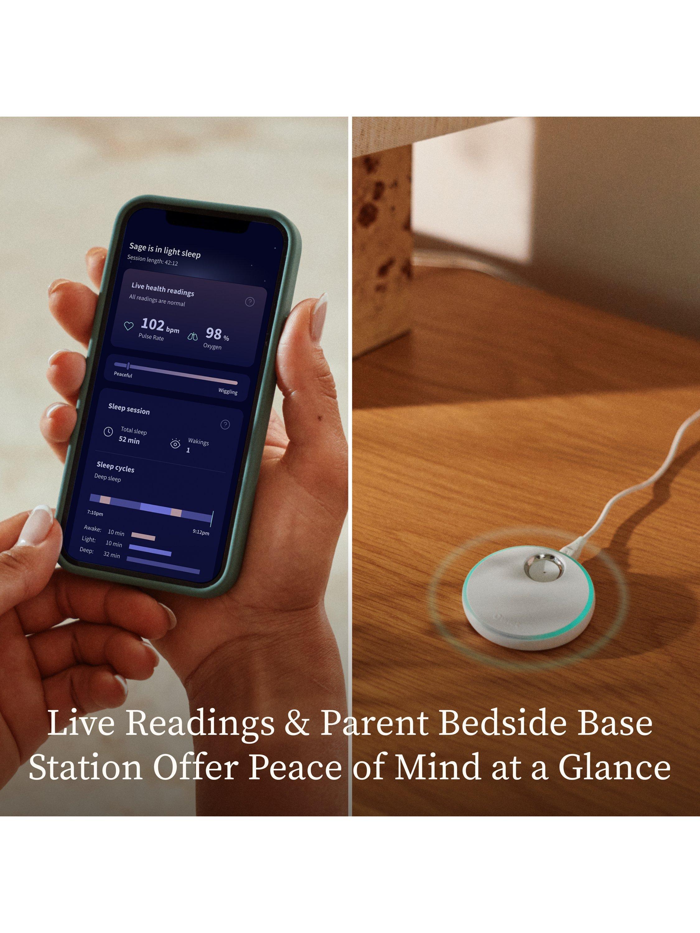 Dream Sock Smart Baby Monitor, Dusty Rose