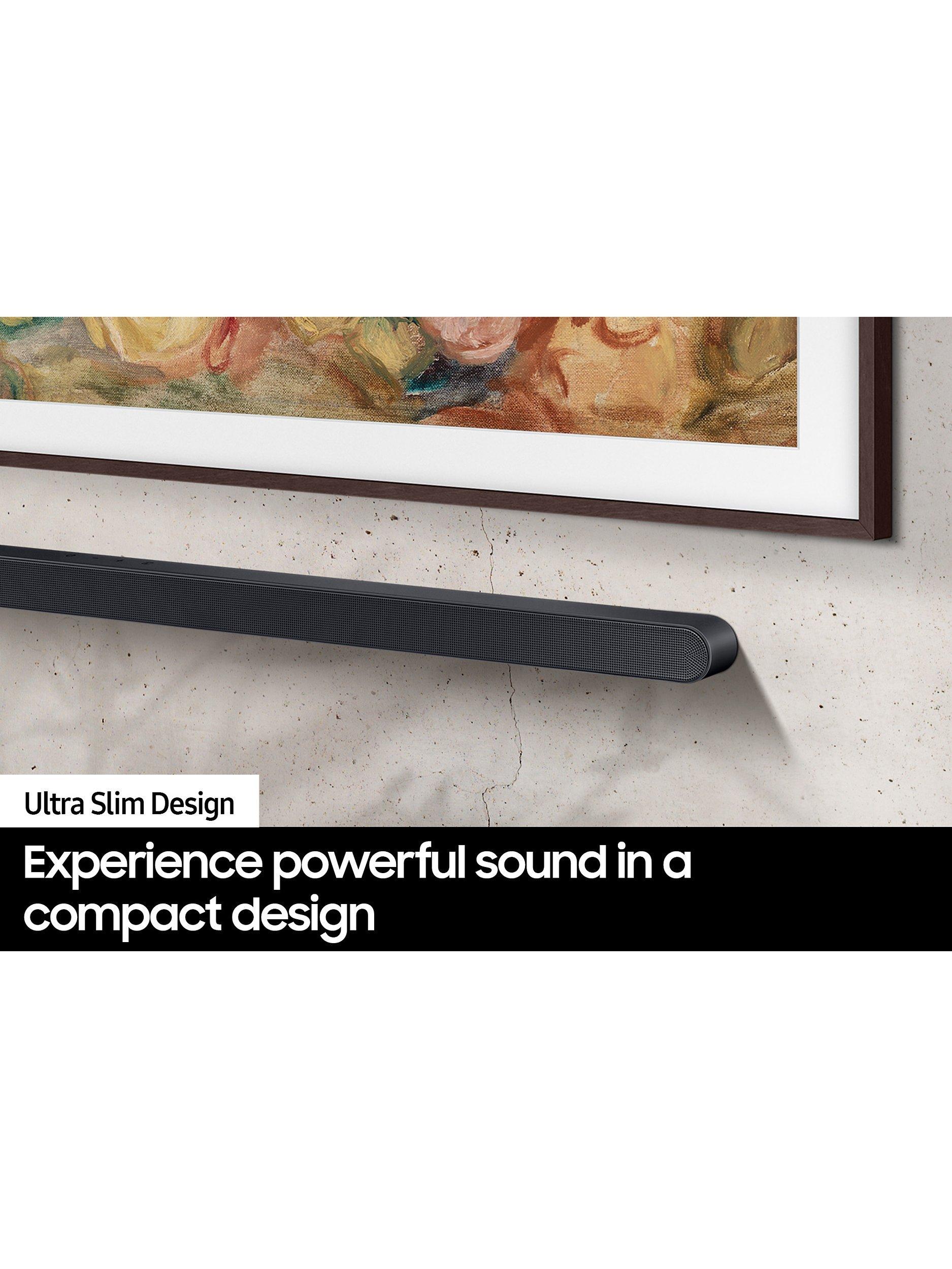 HW-S700D Bluetooth Wi-Fi Ultra Slim Soundbar with Dolby Atmos, DTS:X & Wireless Subwoofer, Black
