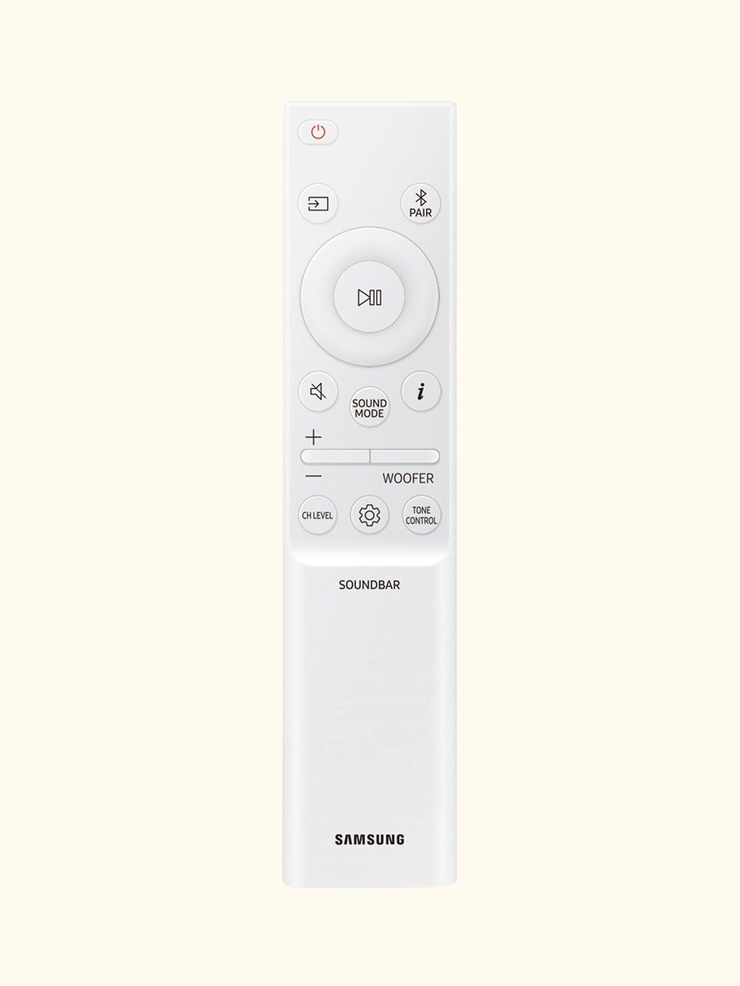 HW-S701D Bluetooth Wi-Fi Ultra Slim Soundbar with Dolby Atmos, DTS:X & Wireless Subwoofer, White