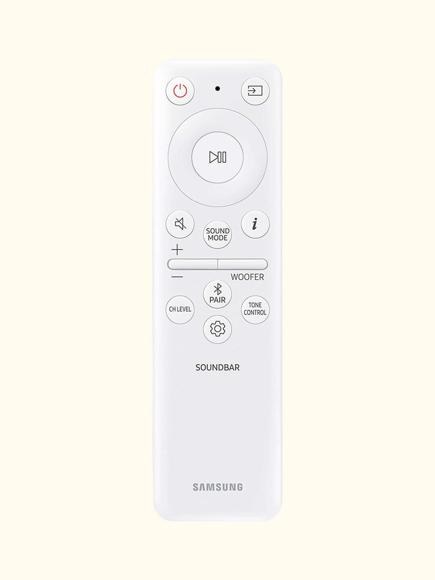 HW-S801D Bluetooth Wi-Fi Ultra Slim Soundbar with Dolby Atmos, DTS:X & Wireless Subwoofer, White