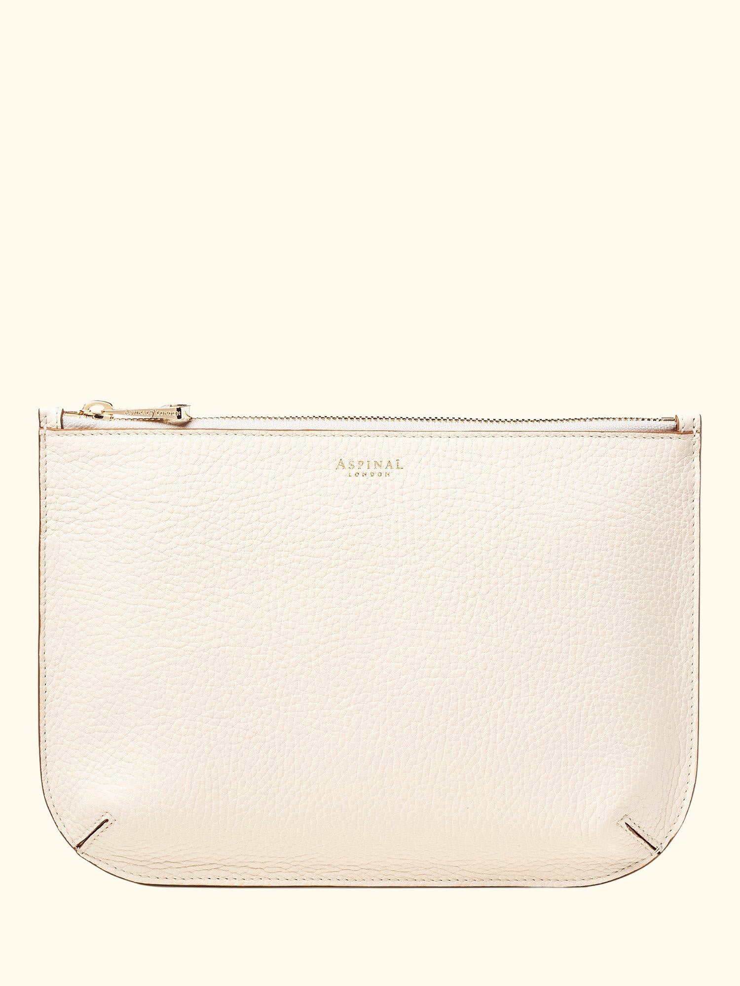 Large Ella Pebble Grain Leather Pouch