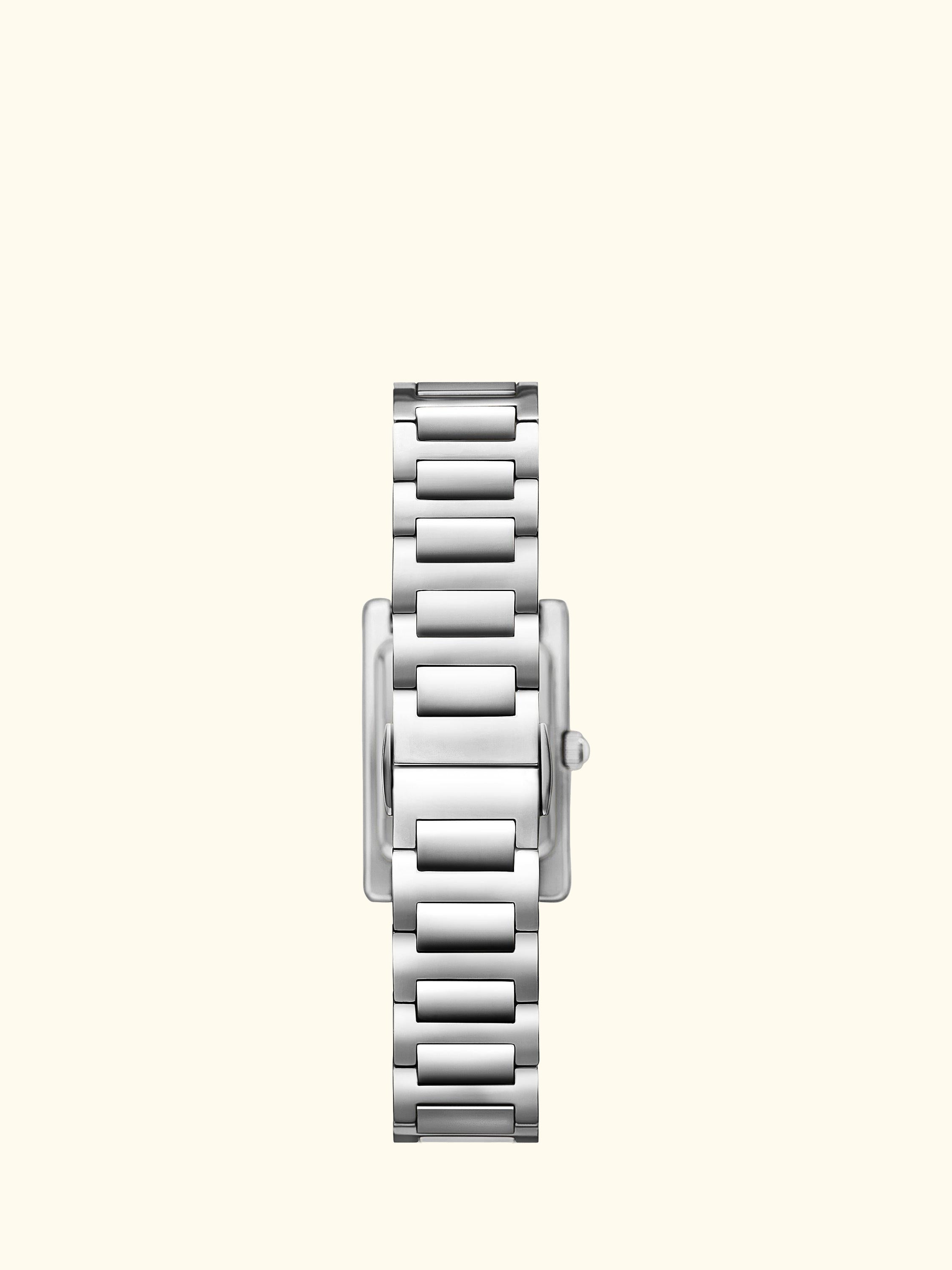 AR11625 Women's Crystal Bracelet Strap Watch, Silver