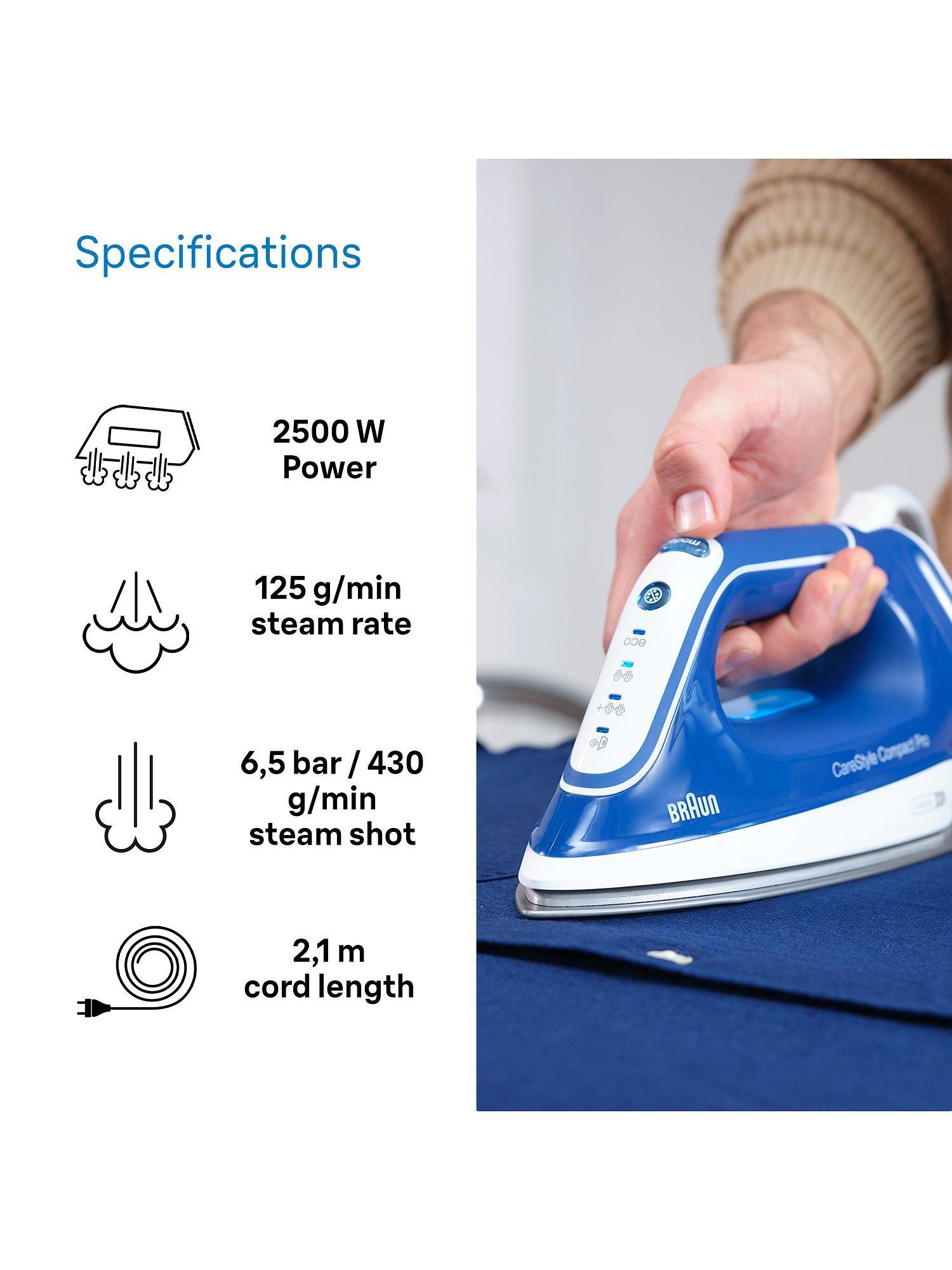 CareStyle IS2565BL Compact Pro Steam Iron, Blue