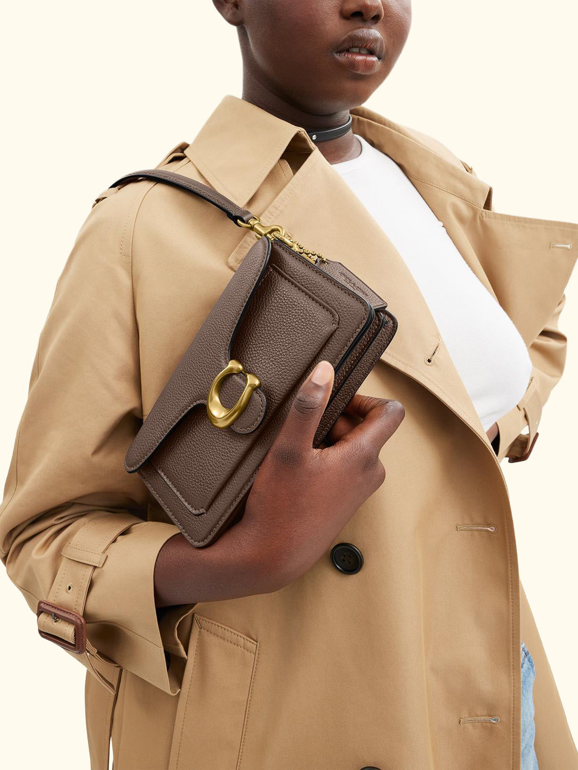 Tabby 20 Pebbled Leather Shoulder Bag