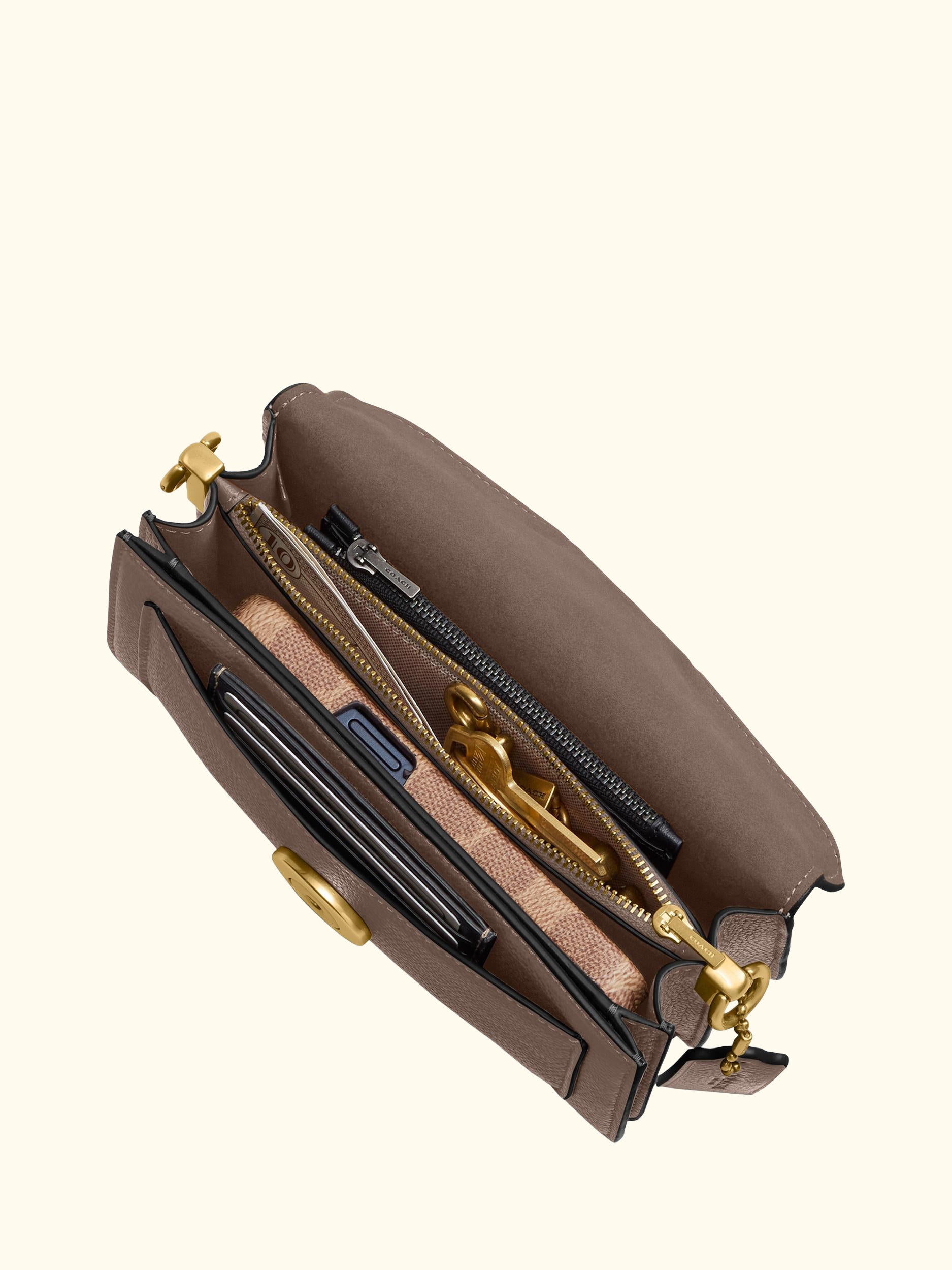 Tabby 20 Pebbled Leather Shoulder Bag