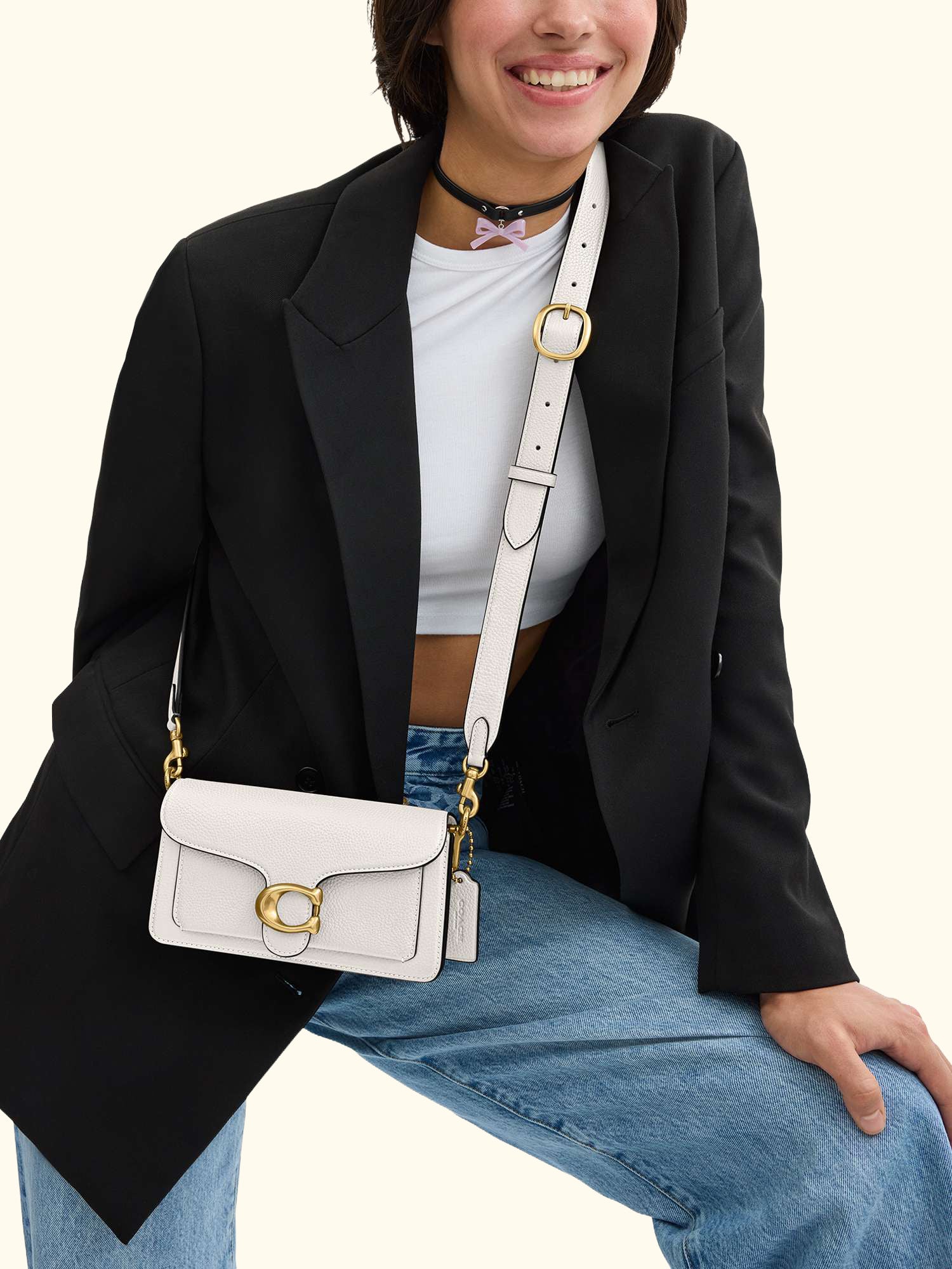 Tabby 20 Pebbled Leather Shoulder Bag