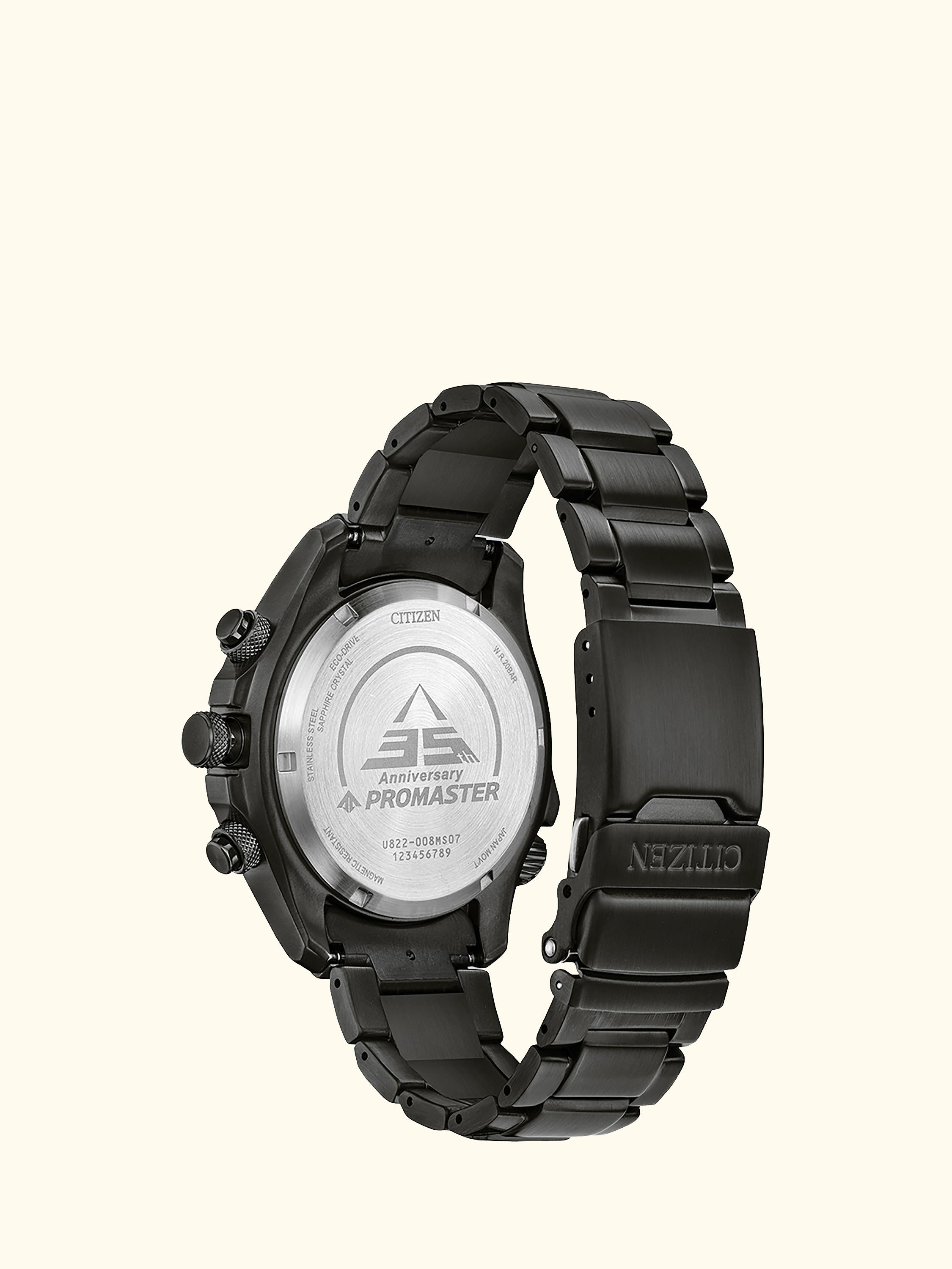 JV1008-63E Men's Promaster Land Chronograph Bracelet Strap Watch, Grey
